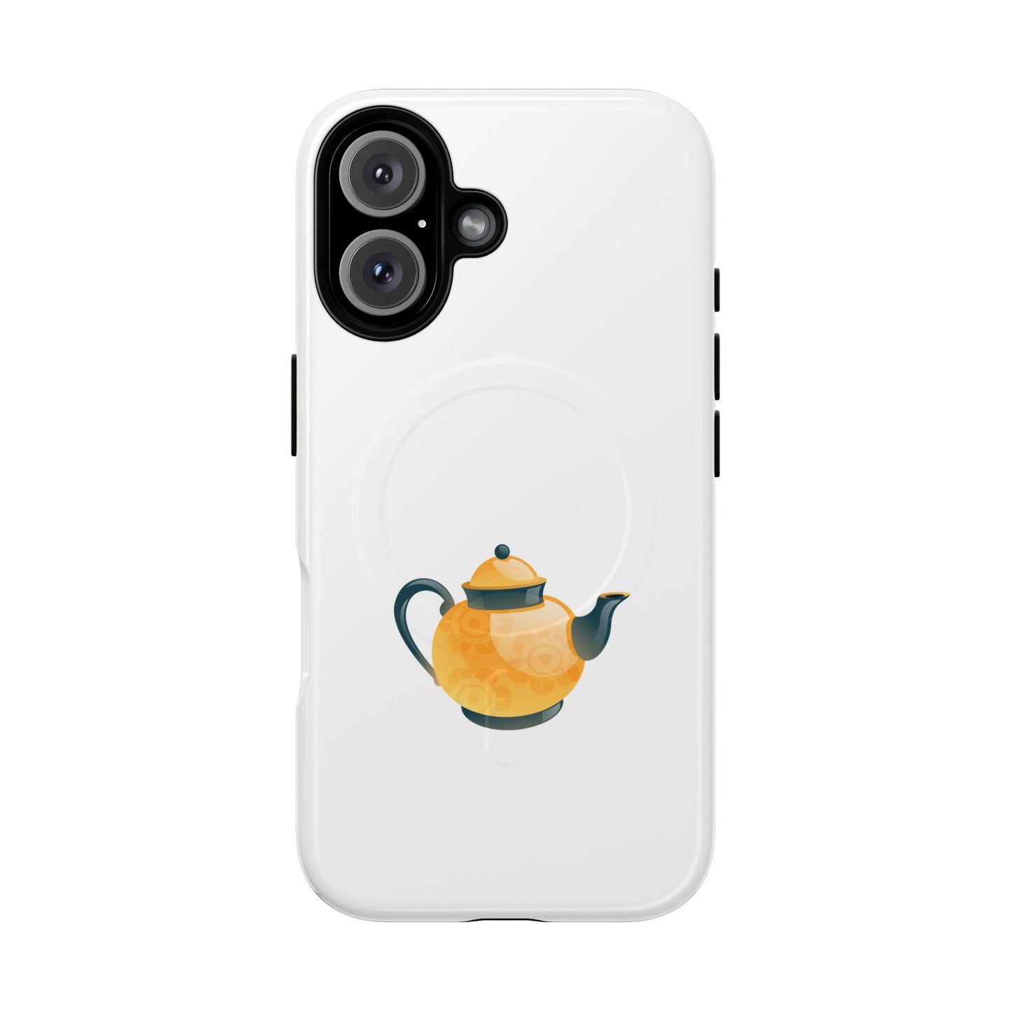 Chic Teapot Magnetic Phone Case, Tough Magnetic Cases, Phone Accessory, Gift for Tea Lovers, Unique Phone Case, Stylish Mobile Cover