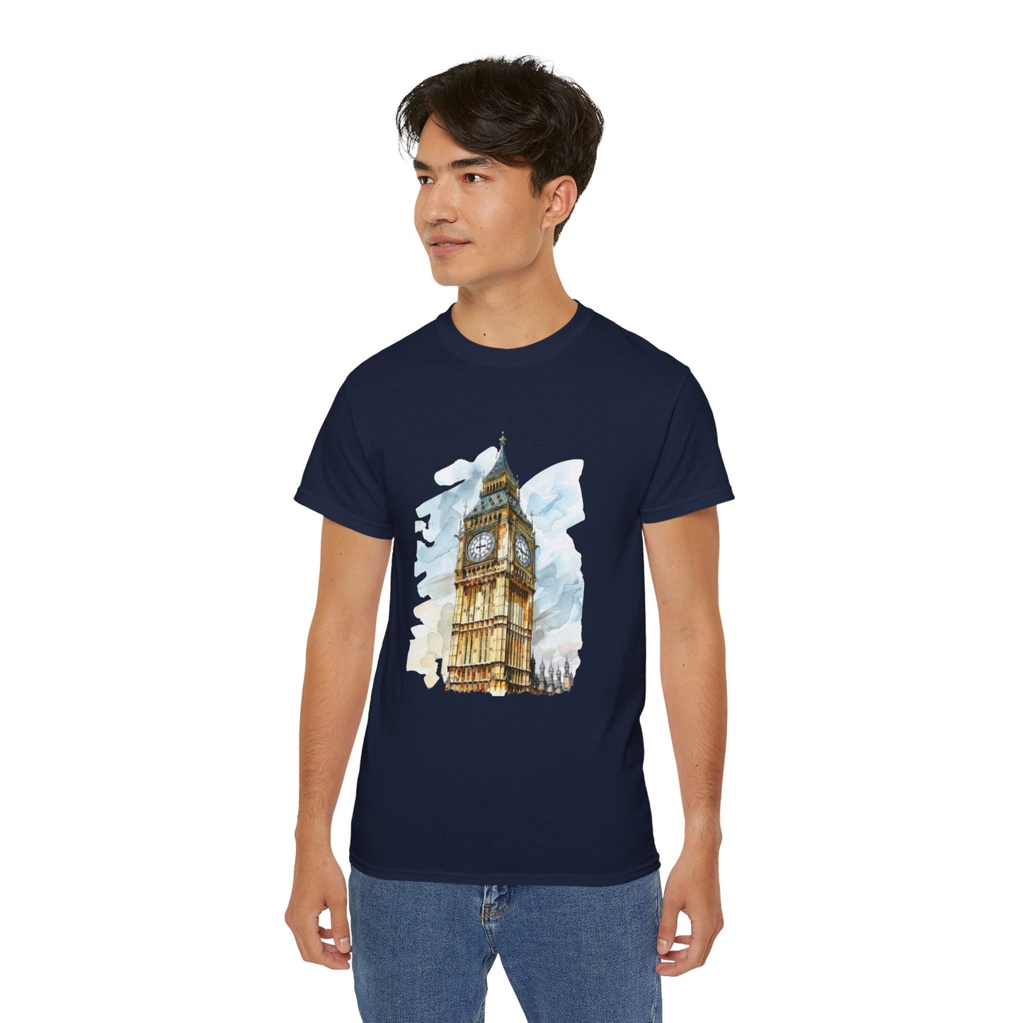 Unisex Ultra Cotton Tee - Big Ben - Iconic British Tower Classy
