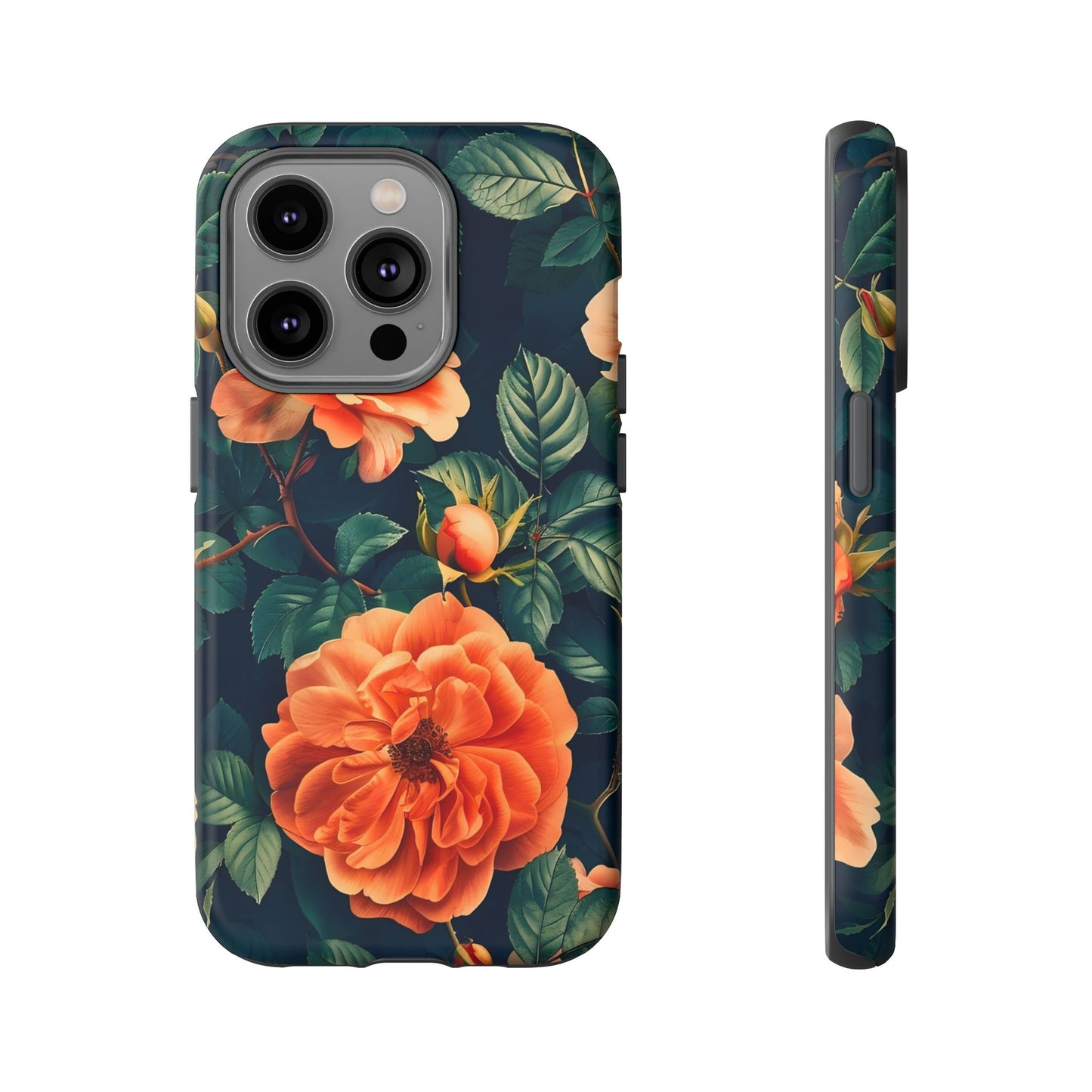 Floral Phone Case, Tough Cases for Nature Lovers, Botanical Design, Phone Protection, Gift for Her, Trending Floral Accessories