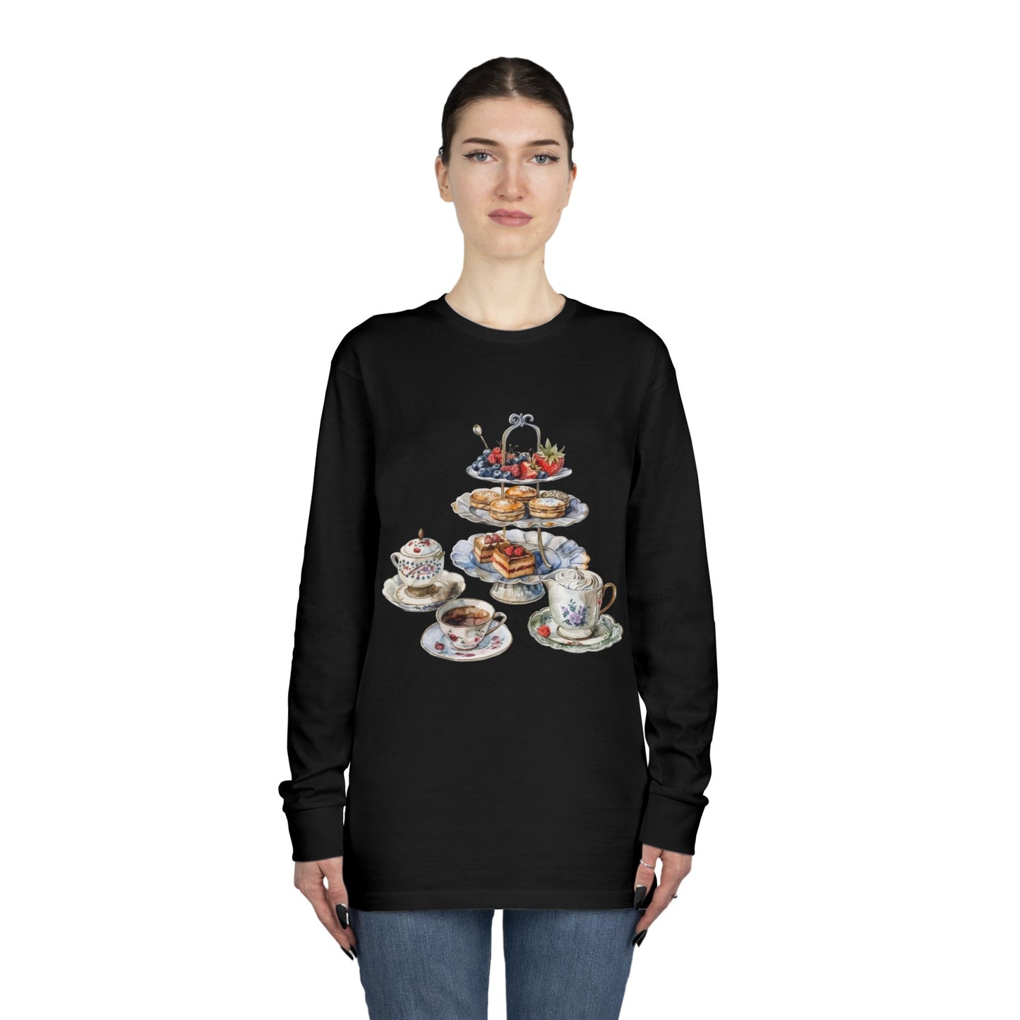Long Sleeve Crewneck Tee - British Royal Food Heritage