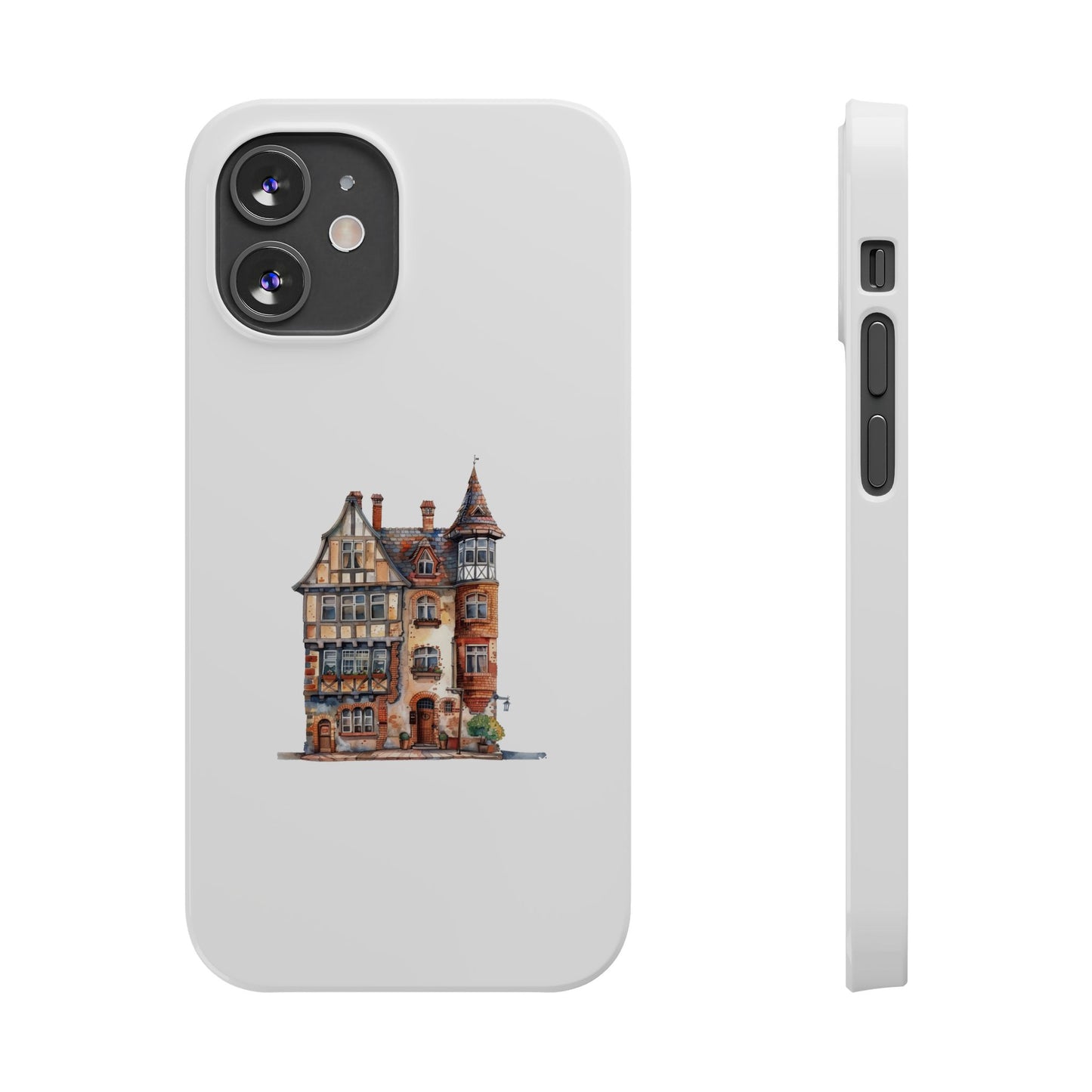 Charming House Design Slim Phone Cases - Perfect for Home Decor Lovers, Gifts, Phone Accessories, Unique, Personalized
