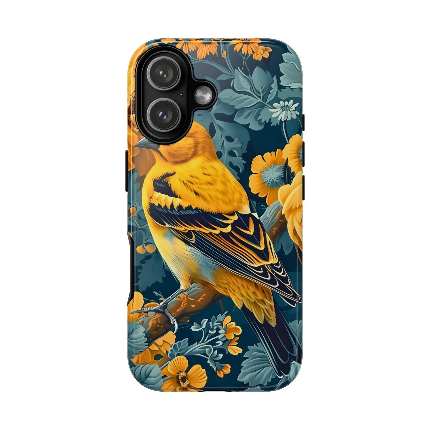 Colorful Bird Phone Case, Tough Phone Cover, Floral Phone Accessories, Nature Lover Gift, Unique Smartphone Case, Birthday Present