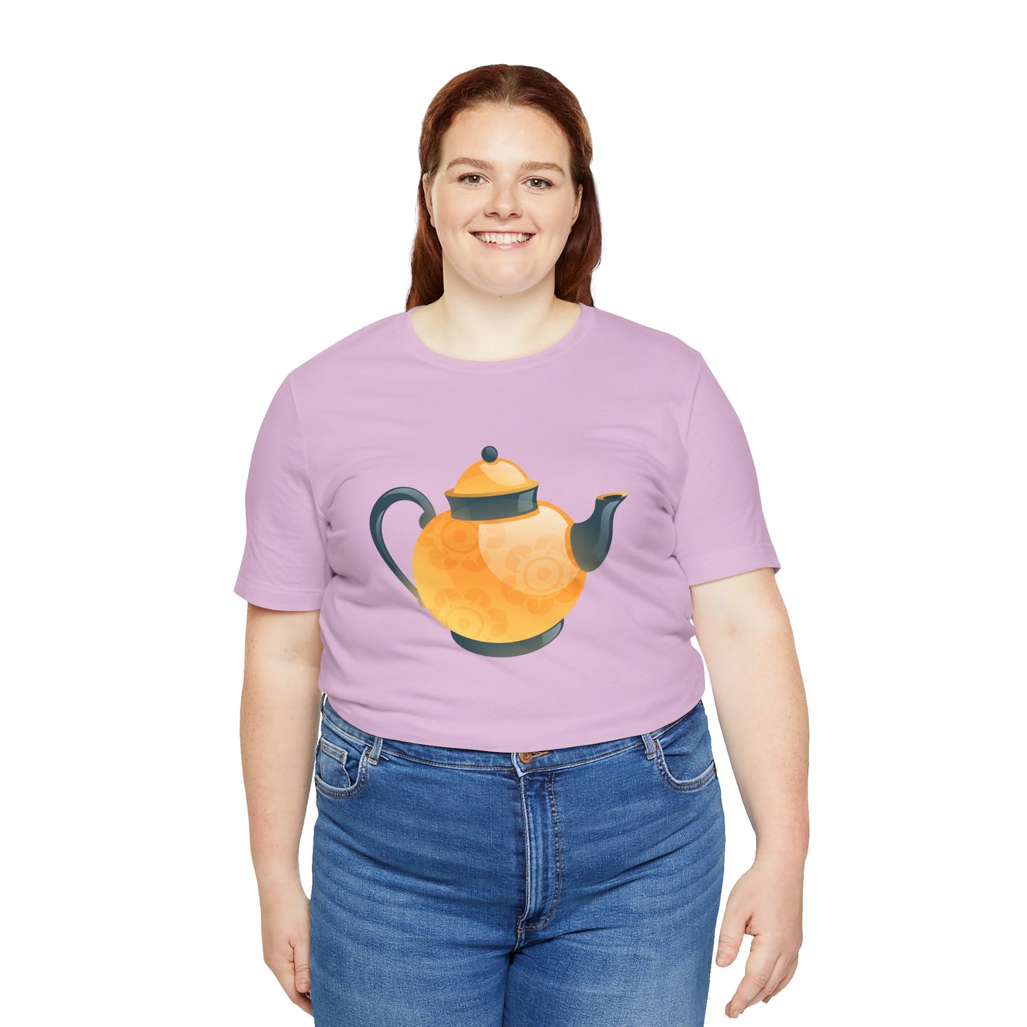 Unisex Jersey Short Sleeve Tee - Classic British Tea Kettle - Timeless Elegance in Tea Time