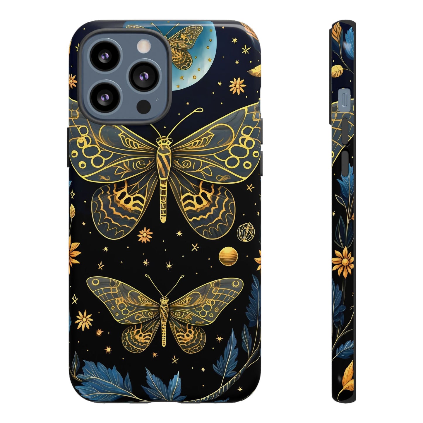 Butterfly Galaxy Phone Case | Tough Cases for Nature Lovers, Unique Phone Covers, Gift for Her, Boho Style, Floral Design
