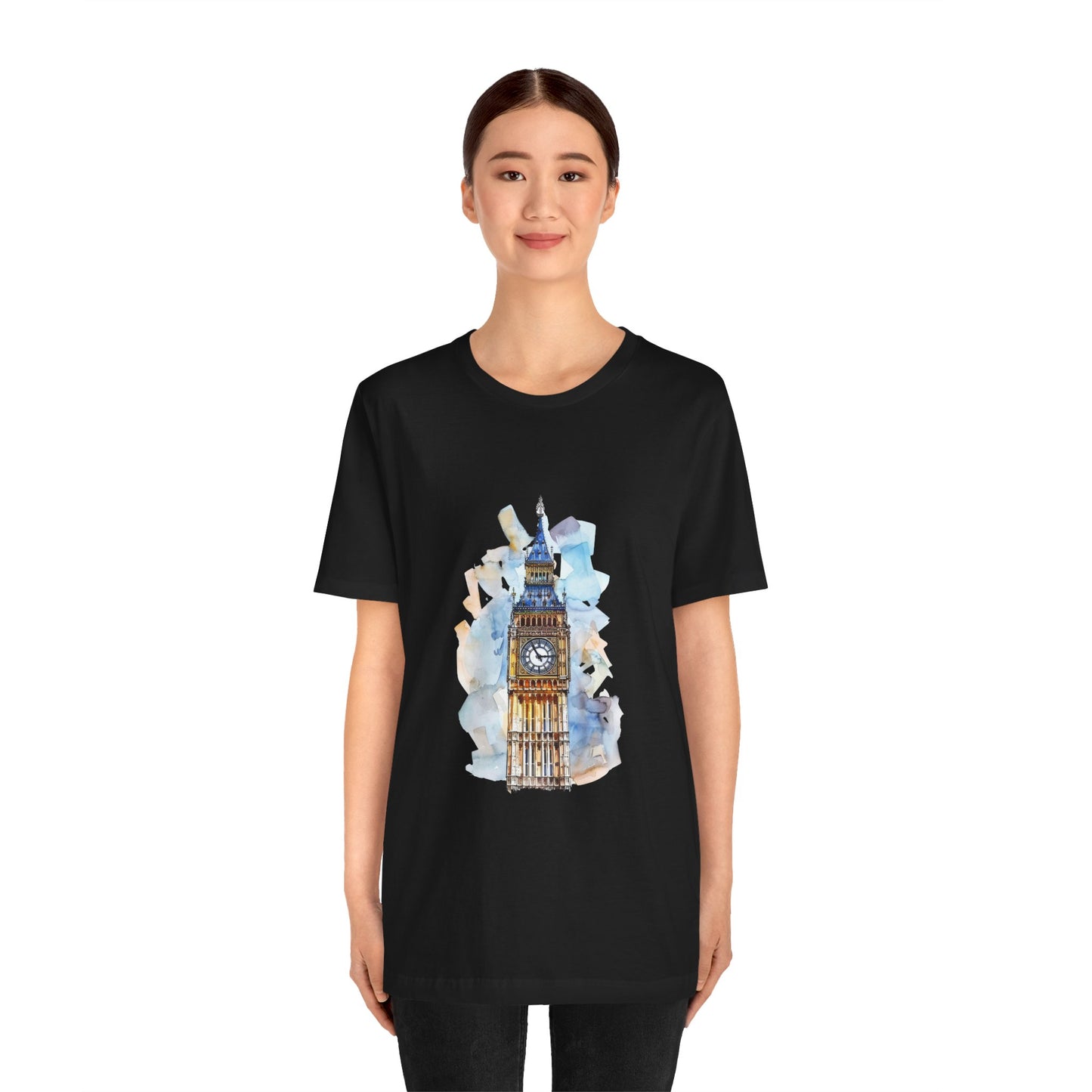 Unisex Jersey Short Sleeve Tee - Iconic Big Ben Clock Tower Design