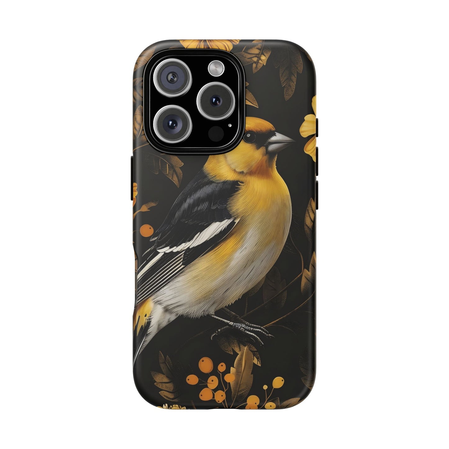 Elegant Bird Phone Case - Tough Cases, Phone Accessories, Wildlife Gifts, Nature Lover, Floral Design, Unique Cases