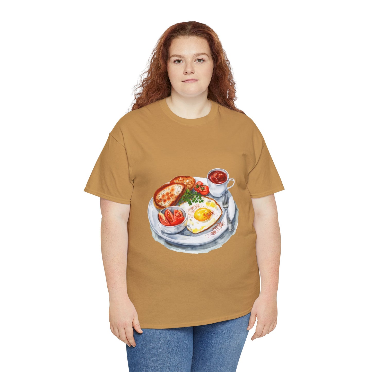 Unisex Heavy Cotton Tee - Fish, Chips, and Beyond - The Best of British Food