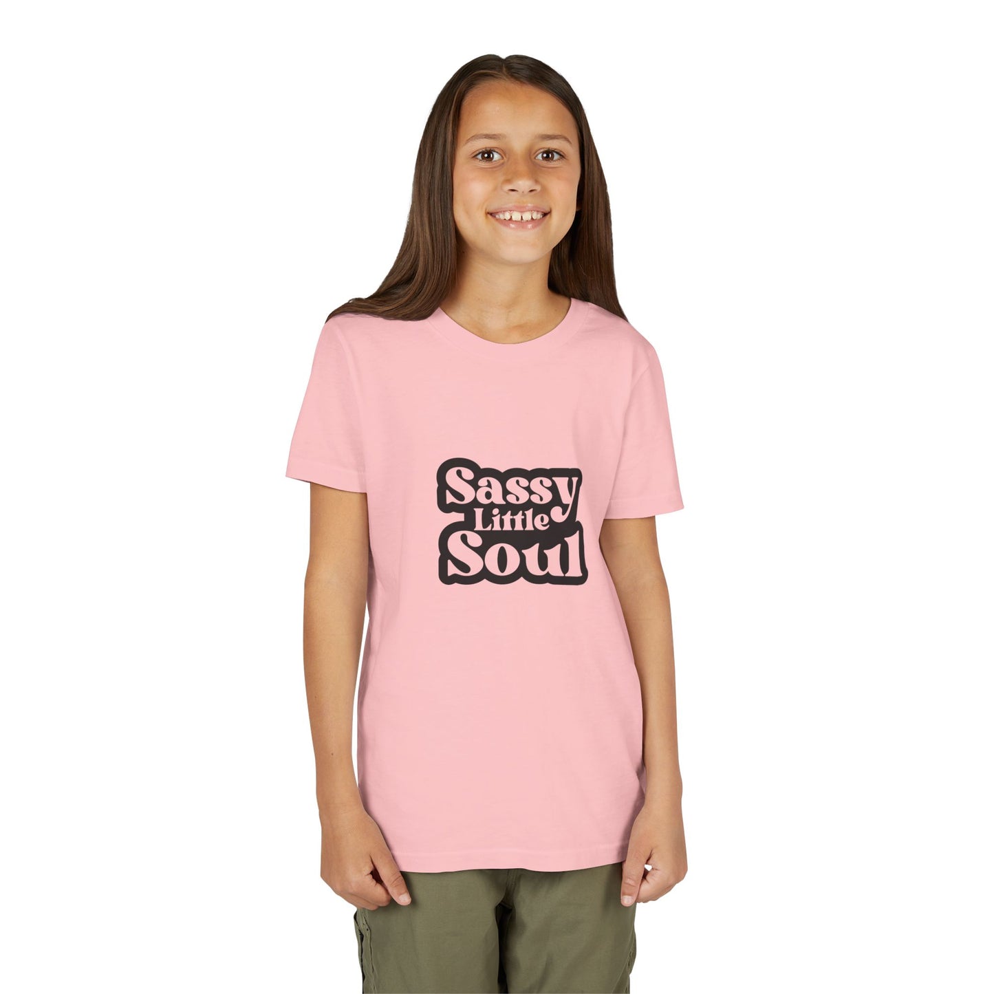 Youth Short Sleeve Tee - Sassy Little Soul Full of Attitude Sparkle and Big Personality
