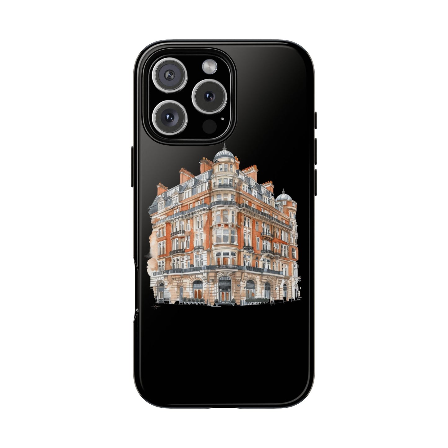 Cityscape Phone Case, Tough Phone Cover, Urban Art Case, Vintage Architecture Design, Gift for Travelers, Stylish Phone Accessory