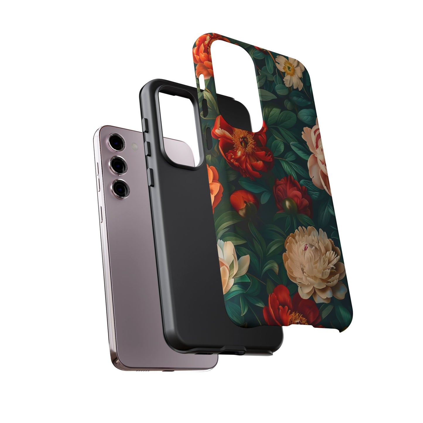 Floral Phone Case - Tough Cases, Vibrant Protection, Gift for Her, Cute Floral Design, Trendy Accessory, Perfect for Spring