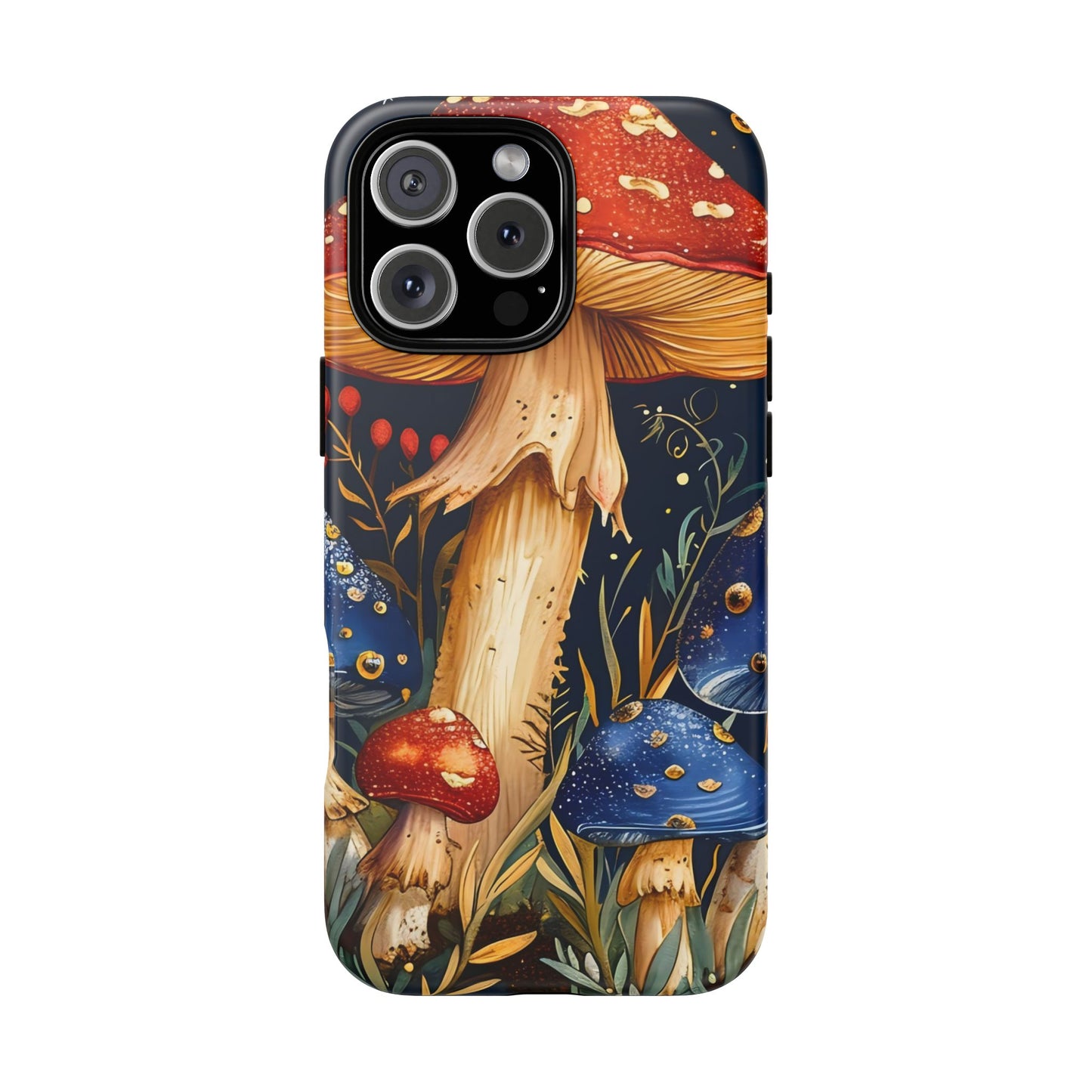 Mushroom Phone Case with Nature Design, Tough Phone Cover, Eco-Friendly Case, Gift for Nature Lovers, Unique Phone Accessory