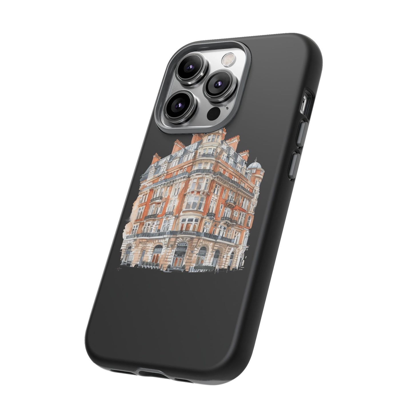 Cityscape Phone Case, Tough Phone Cover, Urban Art Case, Vintage Architecture Design, Gift for Travelers, Stylish Phone Accessory