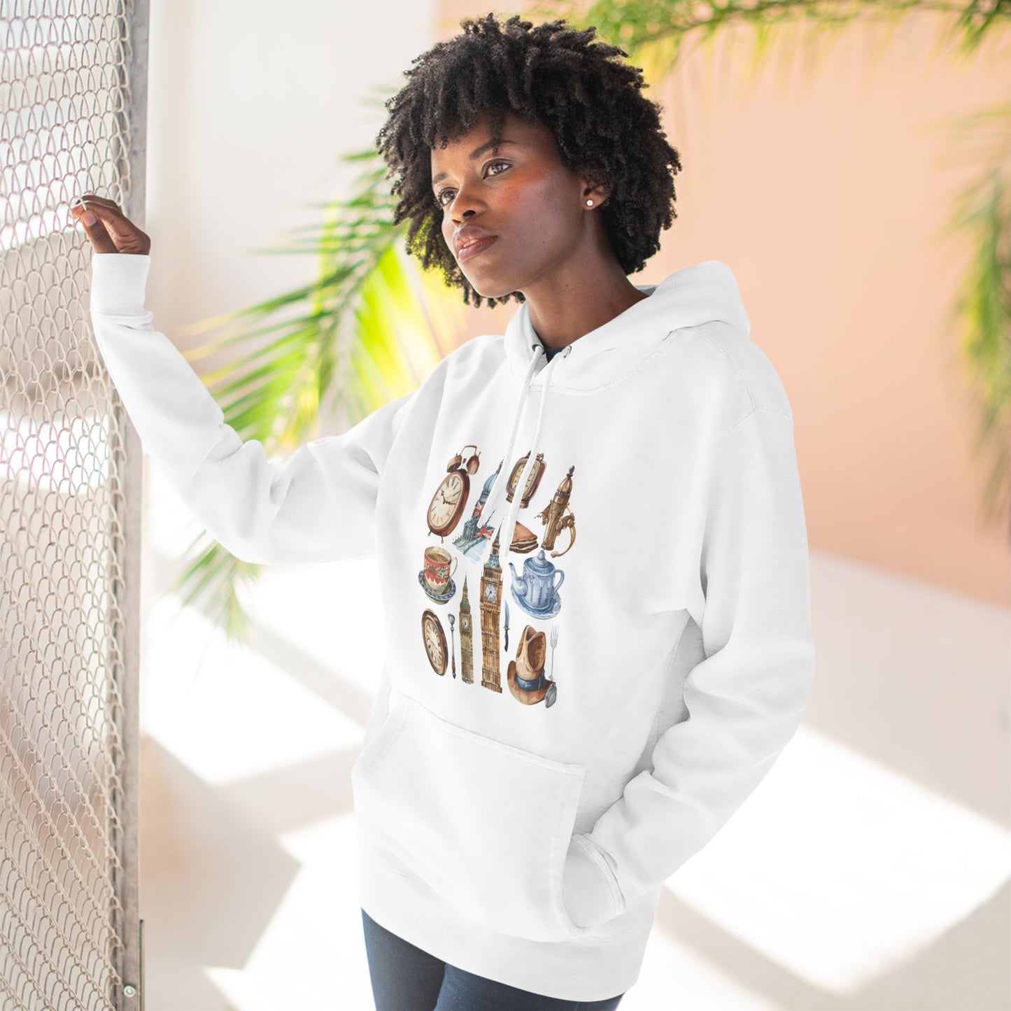 Vintage England Iconic Three-Panel Fleece Hoodie