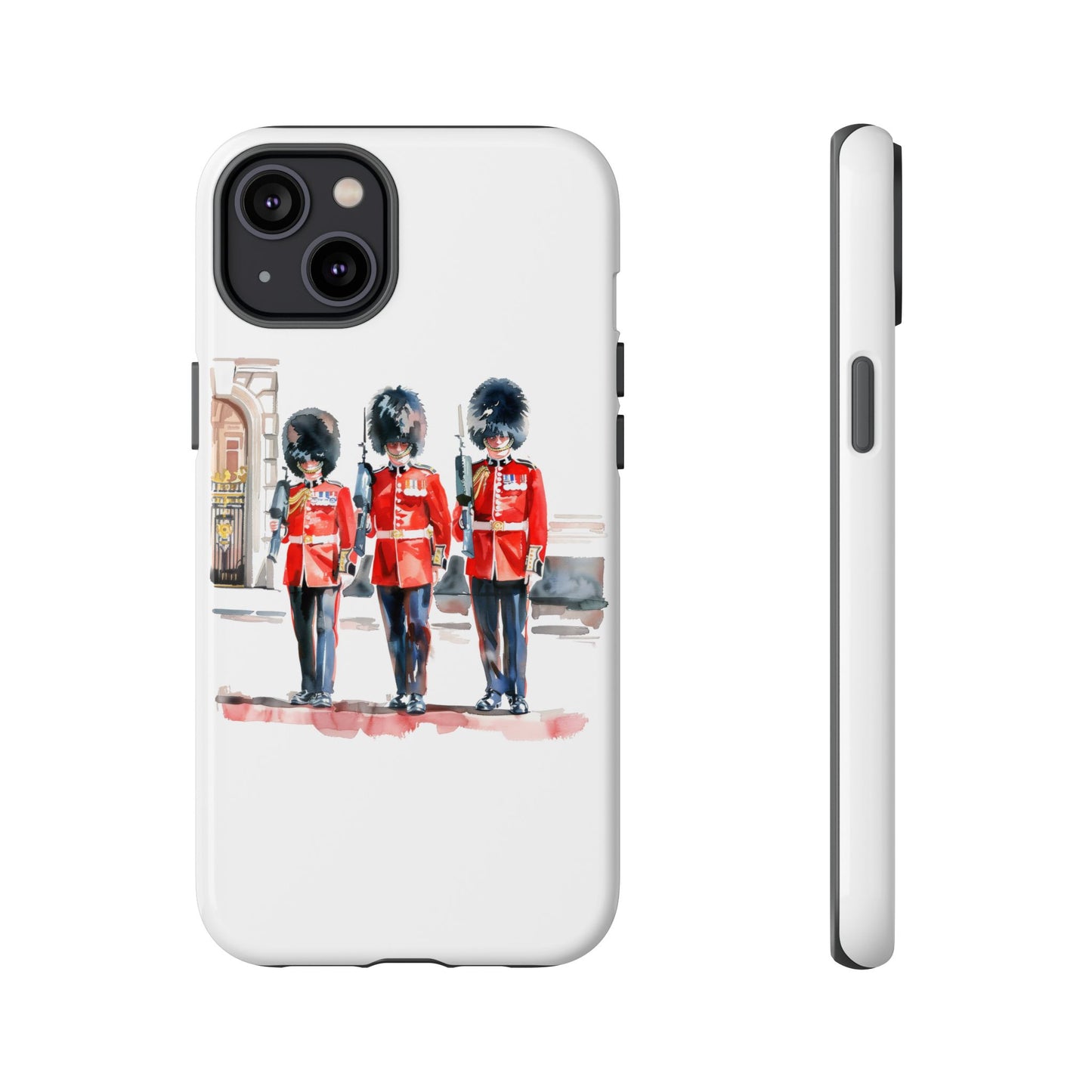 Phone Case with Royal Guard Design, Unique Cell Cover, London Souvenir, Tough Phone Case, Gift for Travelers, Stylish Street Photography