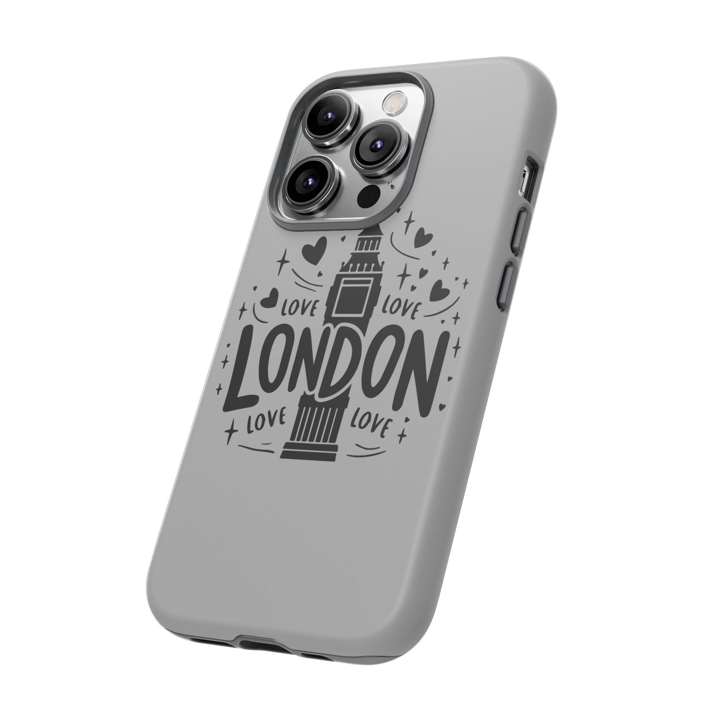 London Love Phone Case, Tough Cases, Stylish Phone Accessories, Unique Gift for Travelers, London Souvenir, Love Design
