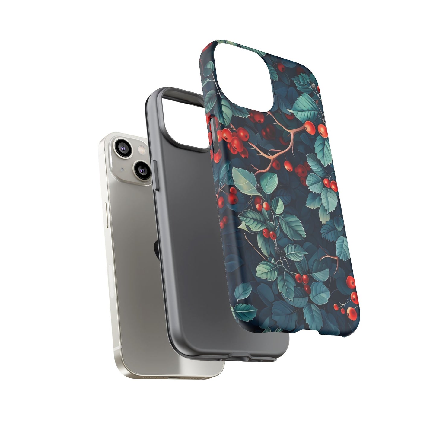 Berry Blossom Phone Case - Nature Lover's Gift, Floral Design, Cute Accessory for Spring, Unique Tech Cover, Perfect for Holidays