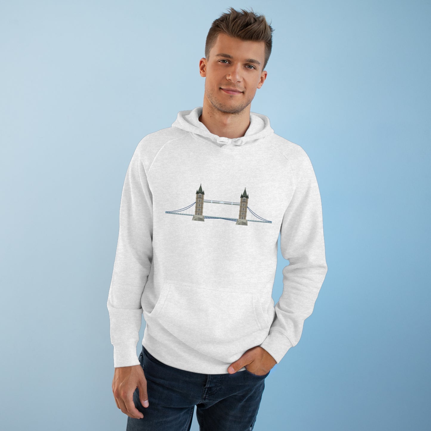 Relaxed Unisex Hoodie - Tower Bridge