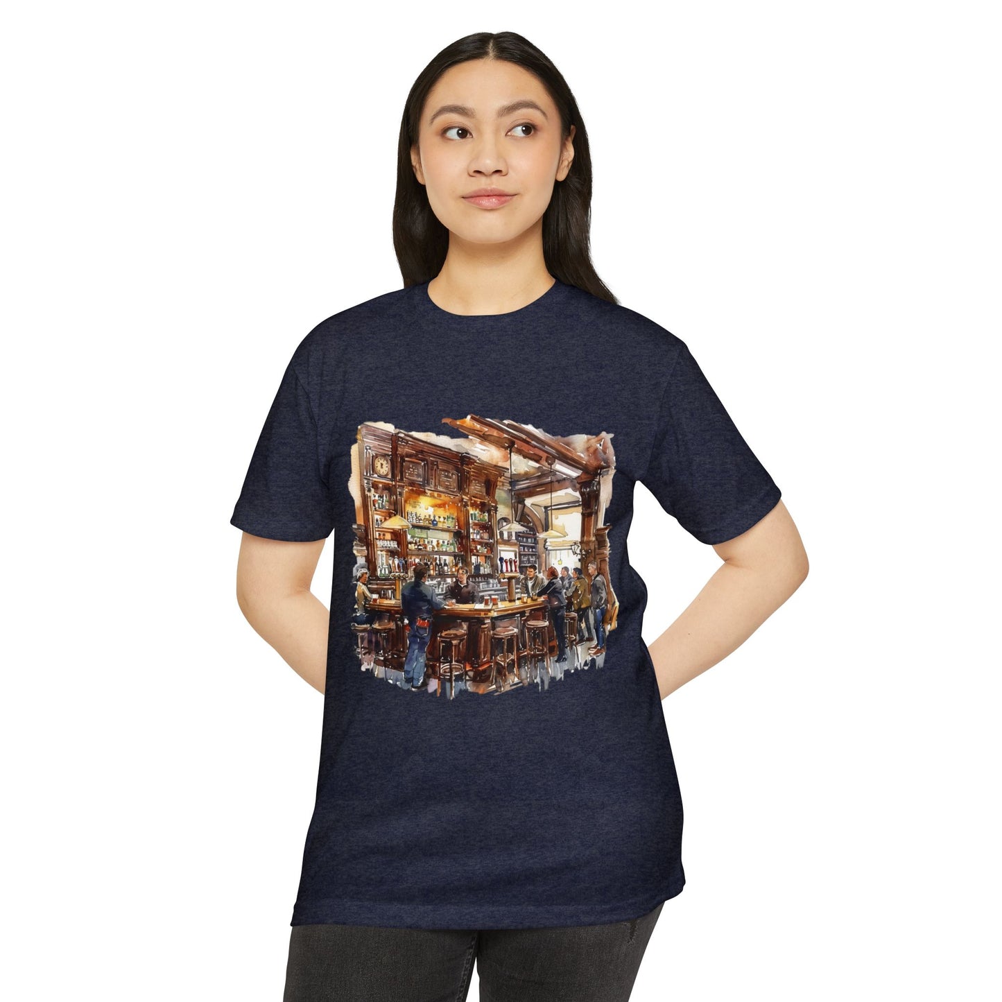 Unisex CVC Jersey T-shirt - Cheers to Tradition - The Classic British Pub