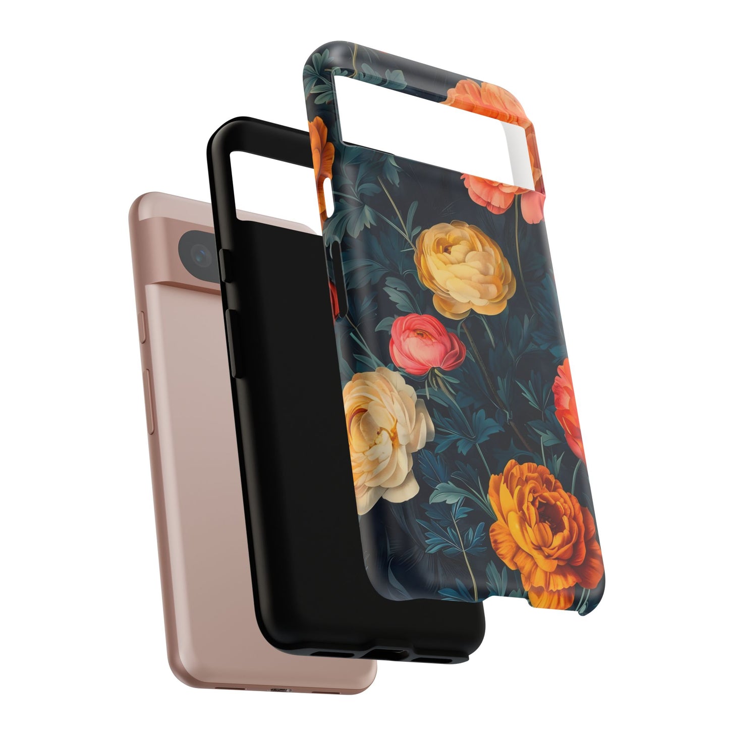 Floral Phone Case - Tough Cases, Stylish Protection, Gift for Flower Lovers, Customizable Cover, Floral Design Mobile Accessory