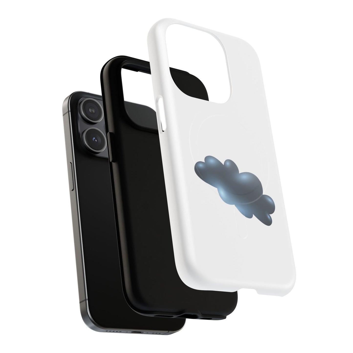 Stylish Magnetic Phone Case, Tough Protective Case, Cloud Design Phone Cover, Unique Gift for Tech Lovers, Trendy Mobile Accessories