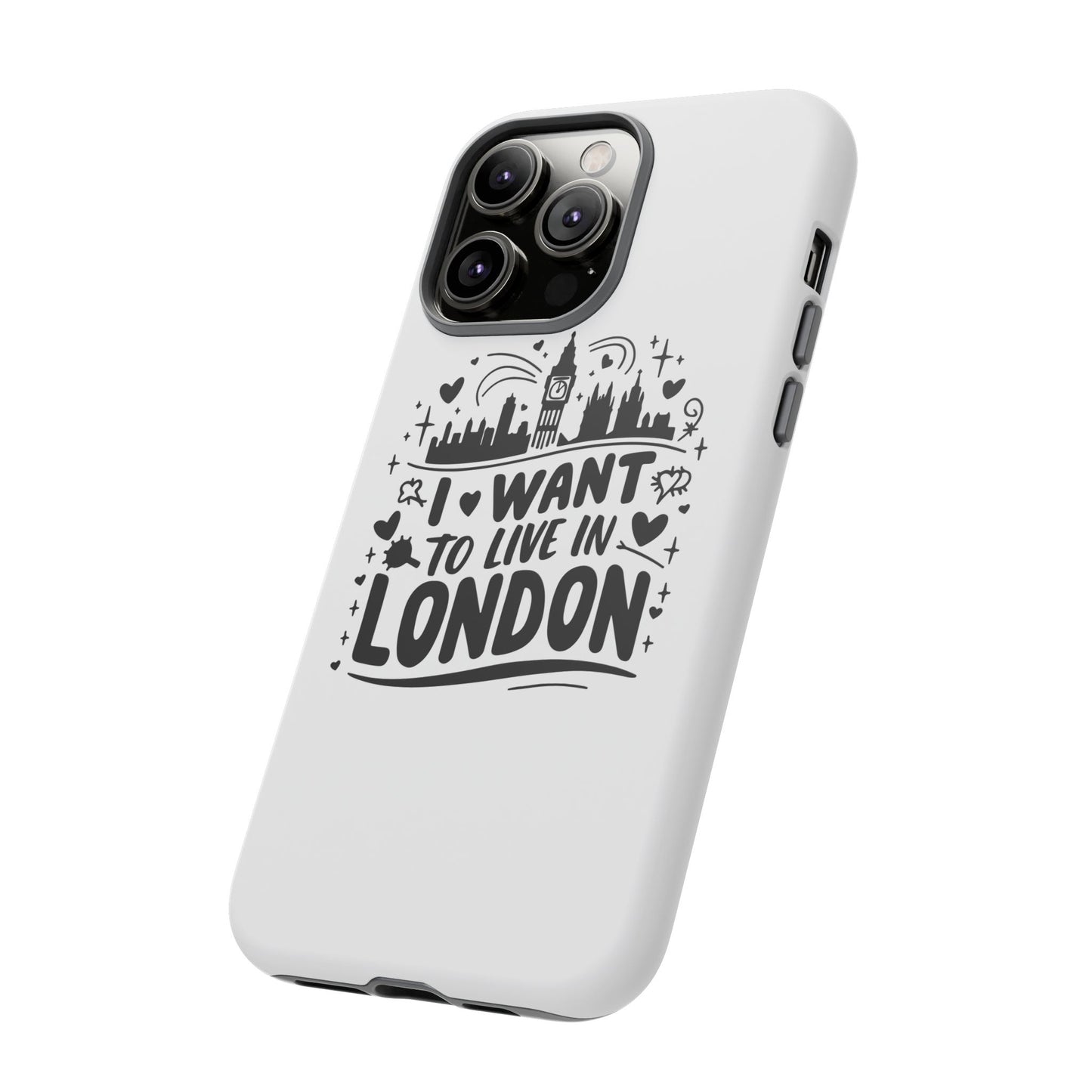 London City iPhone Case, Tough Phone Cover, Travel Gift, London Souvenir, Adventure Accessory, Wanderlust Decor