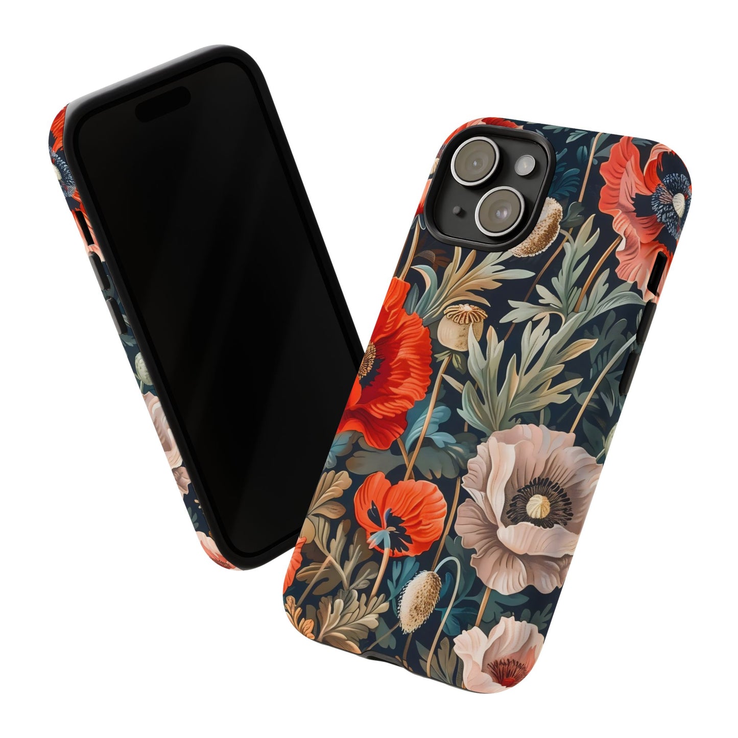 Floral Phone Case - Tough Cases, Flower Design, Chic Tech Accessories, Stylish Gifts, Unique Phone Protectors