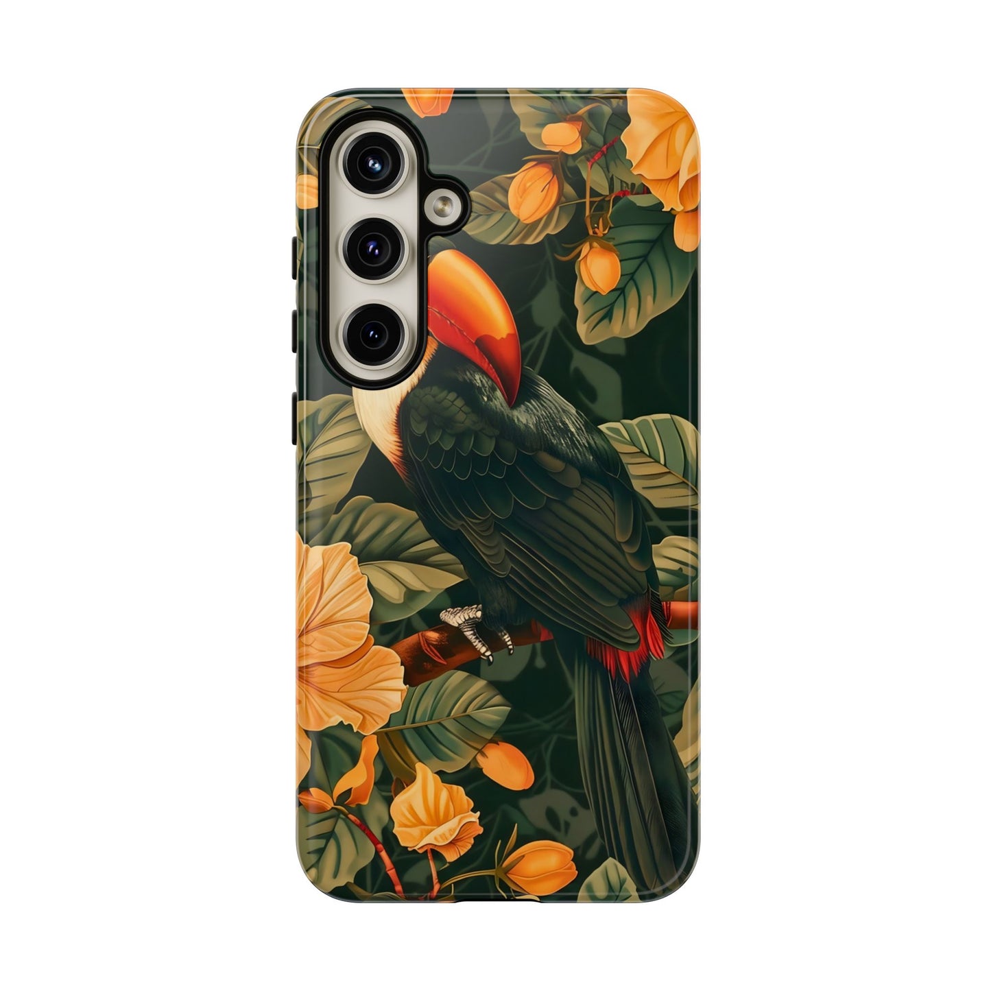 Tropical Toucan Phone Case, Exotic Bird Cover, Nature Lover Gift, Eco-Friendly Design, Customizable Tech Accessory