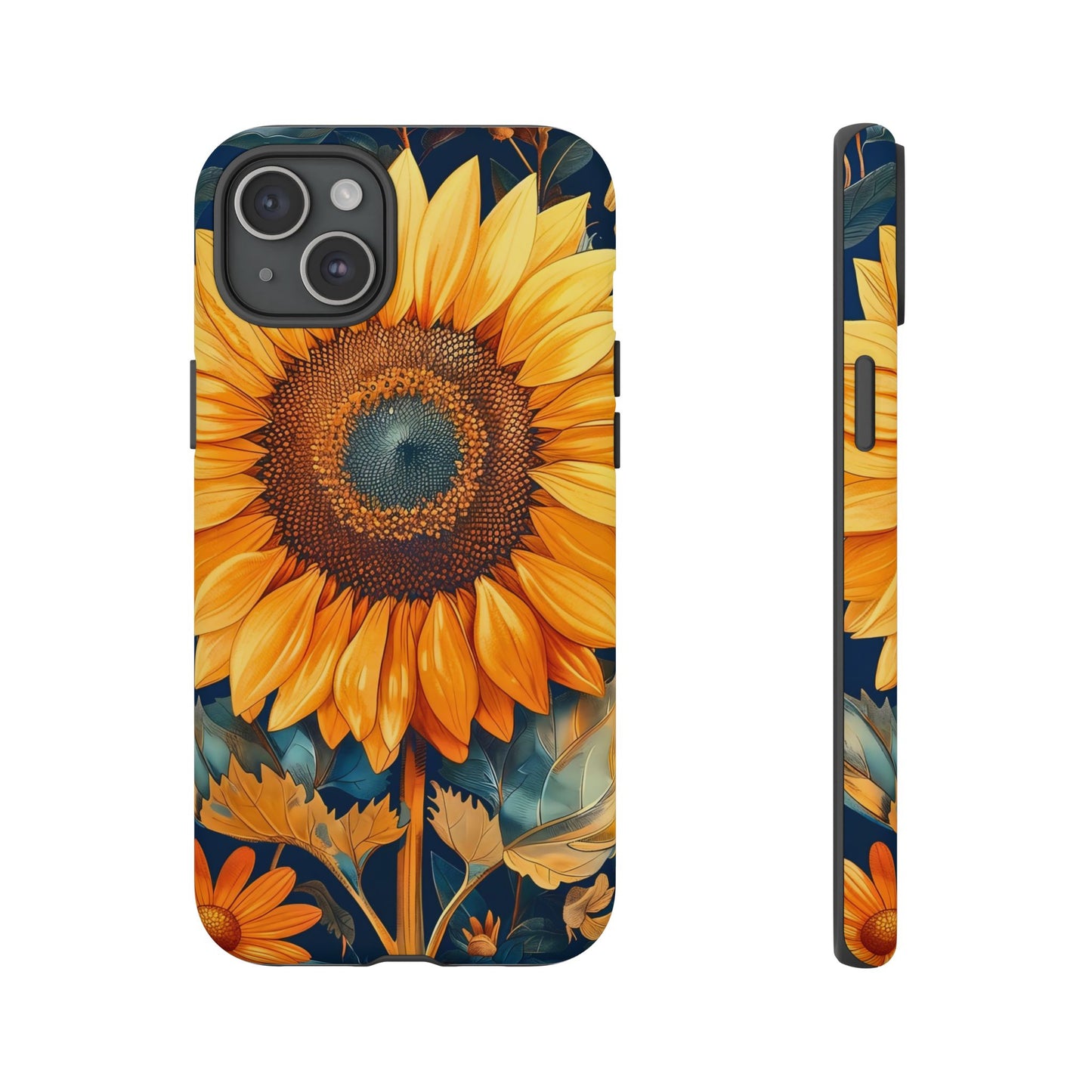 Sunflower Phone Case - Floral Design for Nature Lovers, Cute Spring Accessory, Gift for Her, Eco-Friendly Cover