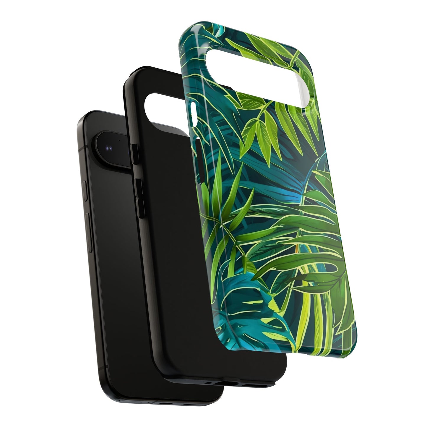 Tropical Phone Case - Durable Green Leaf Design, Eco-Friendly Gift, Trendy Accessory, Nature Lover's Case, Summer Vibes