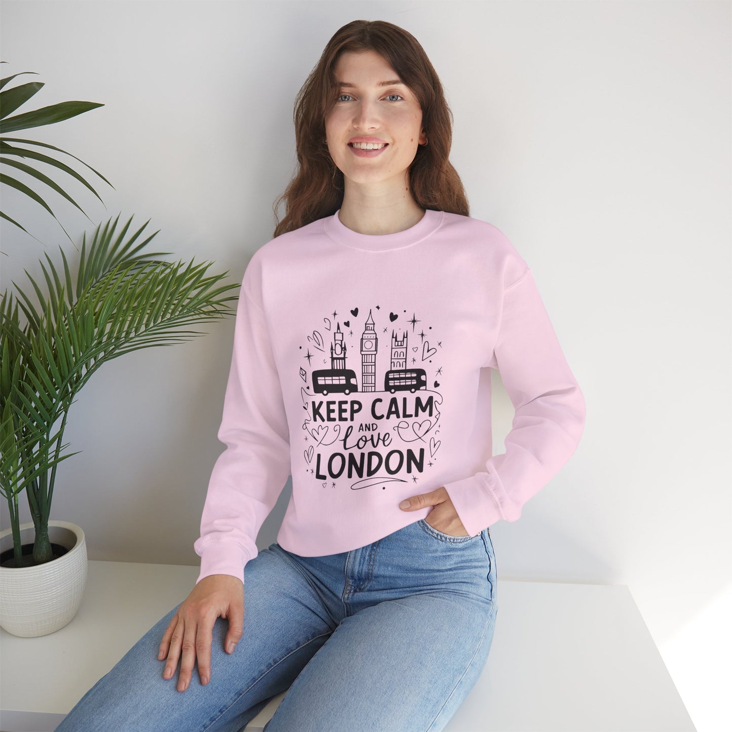Unisex Heavy Blend™ Crewneck Sweatshirt - Keep Calm and Love London