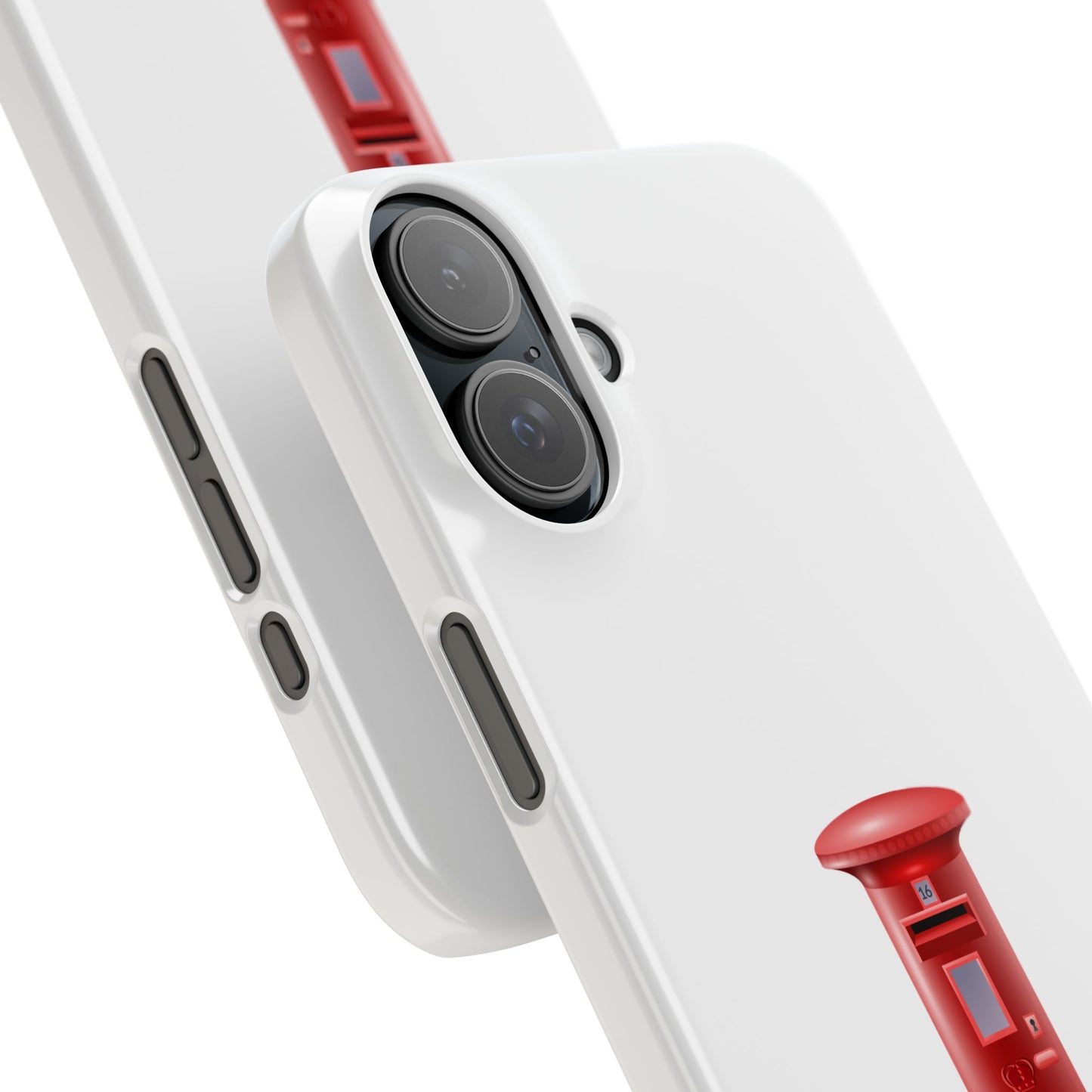 Vintage Post Box Phone Case, Slim Phone Cases, Phone Accessories, Gifts for Mail Lovers, Unique Phone Cover, Red Letterbox Design