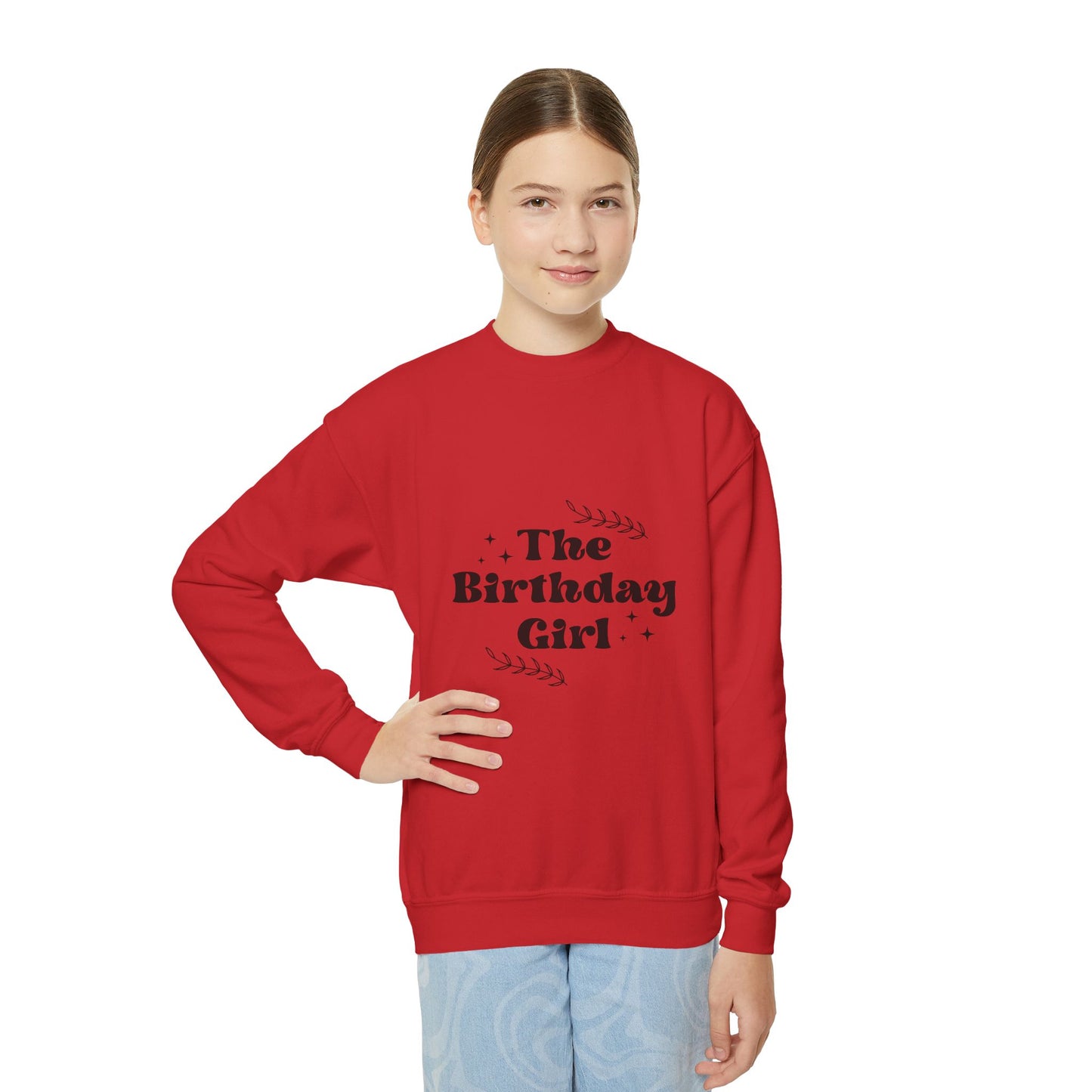 The Birthday Girl Youth Crewneck Sweatshirt - Celebrate with Style!