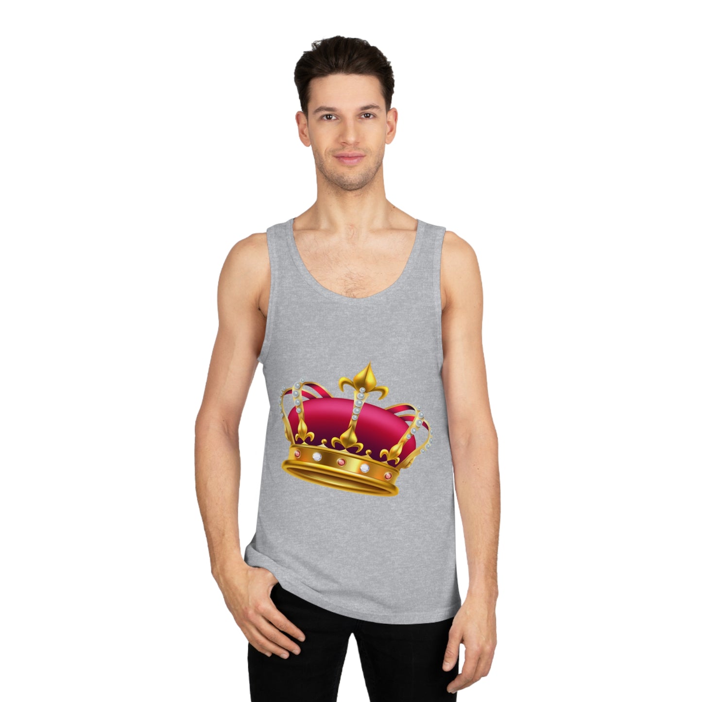 Unisex Softstyle™ Tank Top - Elegant British Crown Icon