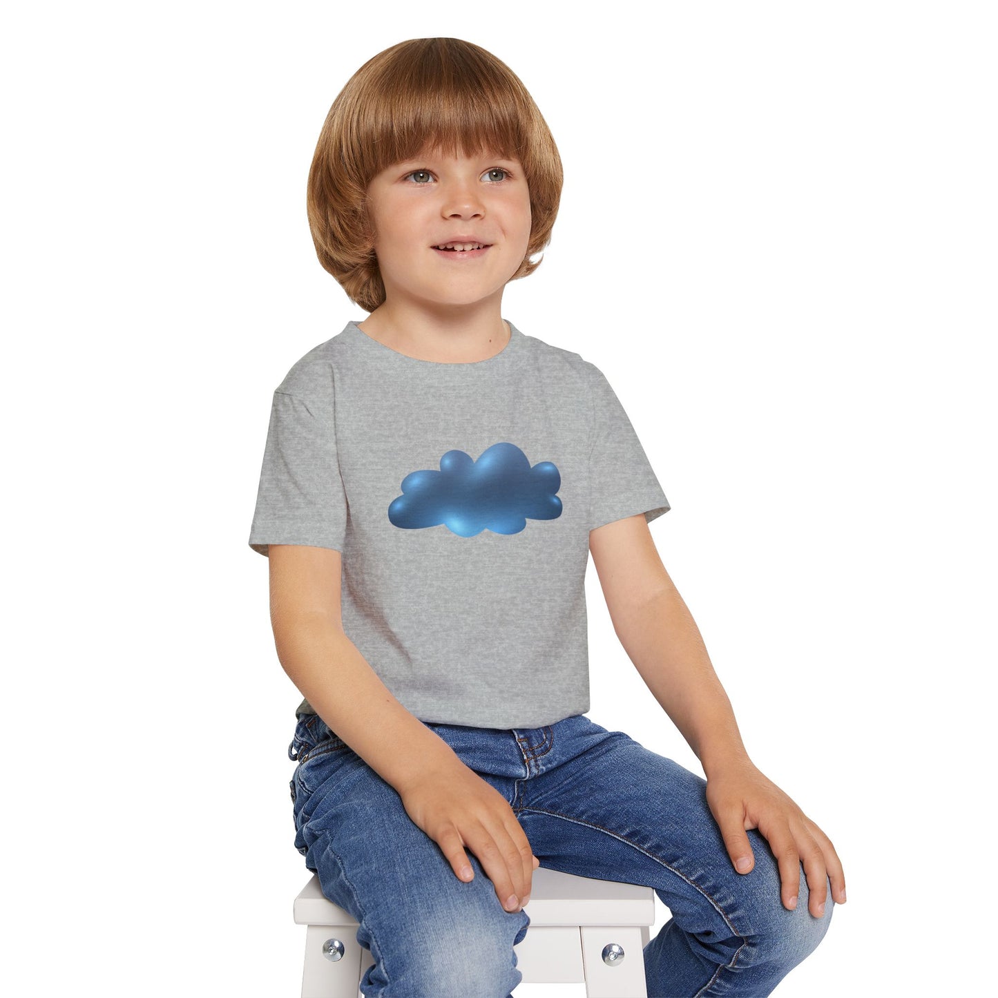 Cute Cloud Design Toddler T-Shirt for Playful Kids