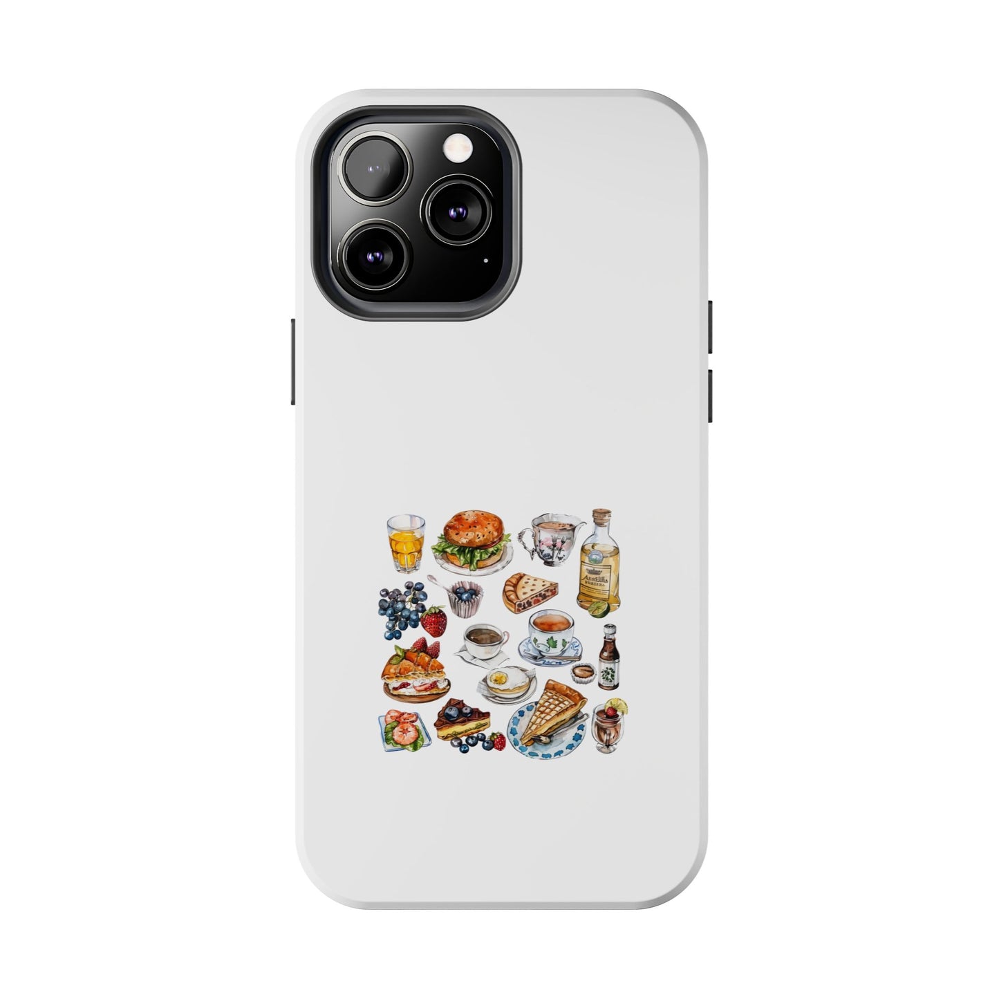 Foodie Tough Phone Case with Gourmet Feast Design