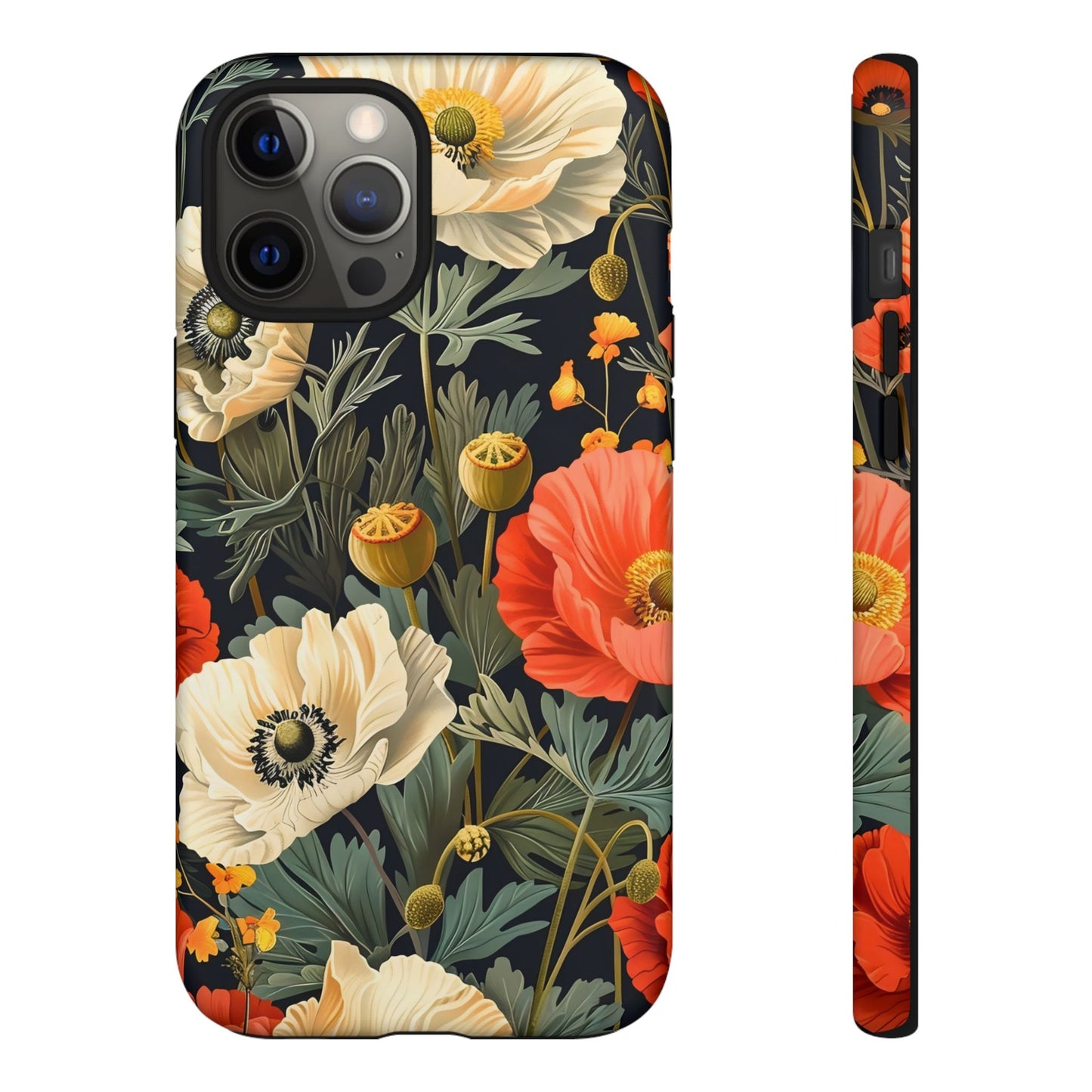 Floral Phone Case, Tough Cases with Botanical Design, Flower Protection Case, Gift for Nature Lovers, Eco-Friendly Mobile Cover