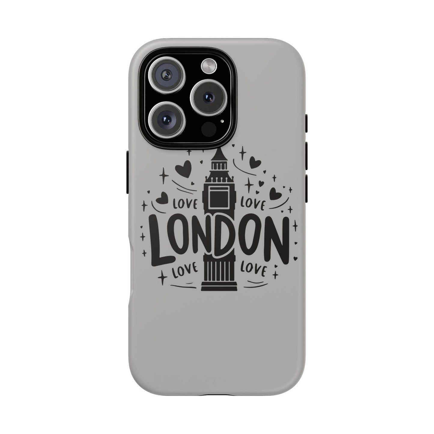 London Love Phone Case, Tough Cases, Stylish Phone Accessories, Unique Gift for Travelers, London Souvenir, Love Design