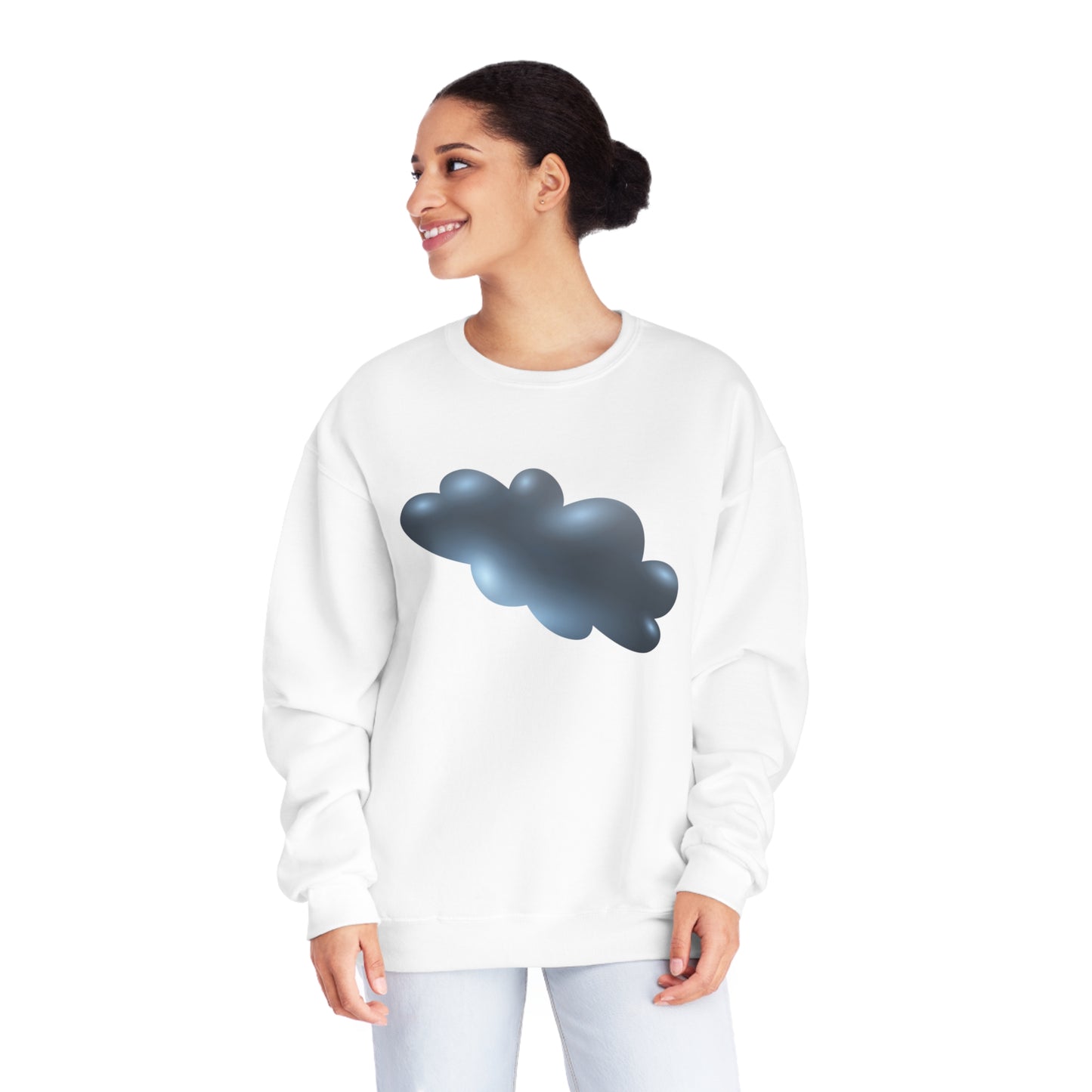 Unisex NuBlend® Crewneck Sweatshirt - Serene Cloudscape - Dreamy Cloud Design