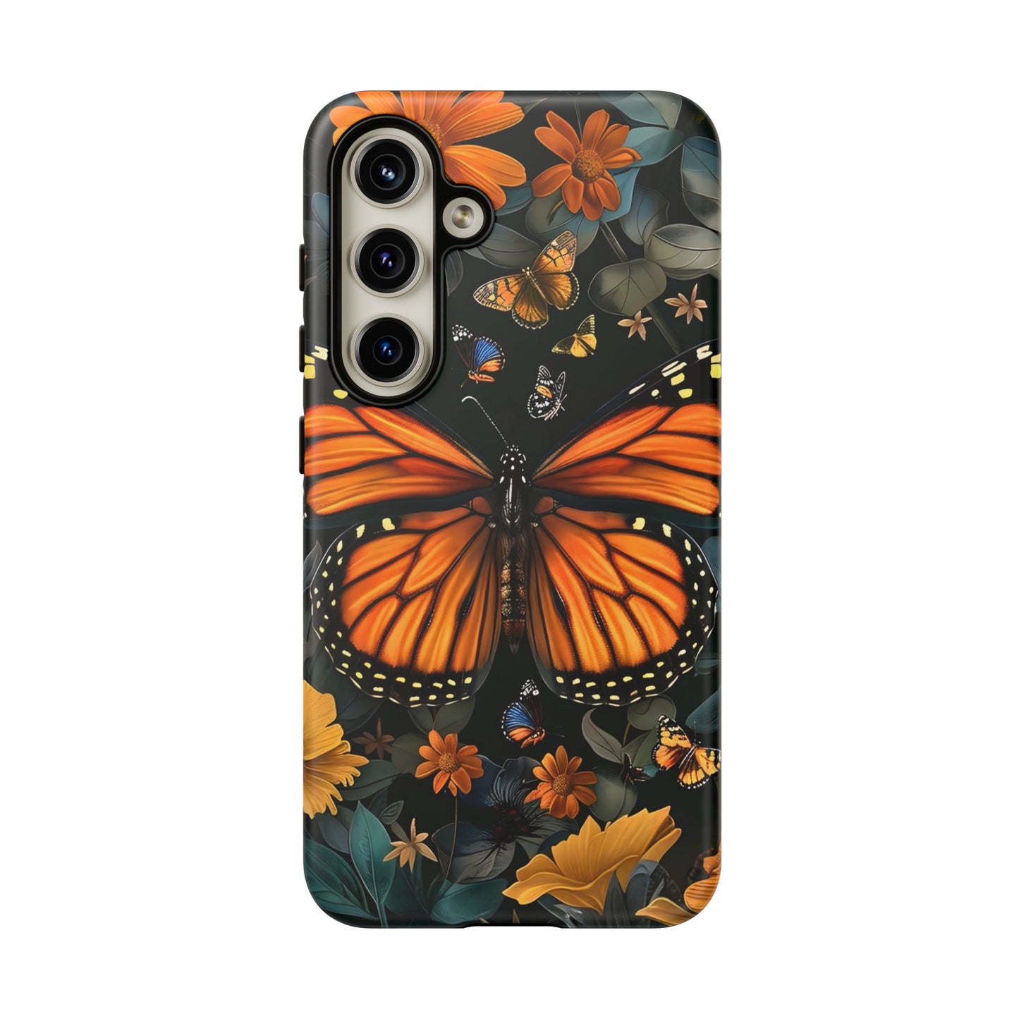 Monarch Butterfly Phone Case, Tough Cases, Nature Lover Gift, Floral Mobile Cover, Eco-Friendly Phone Accessory, Butterfly Design