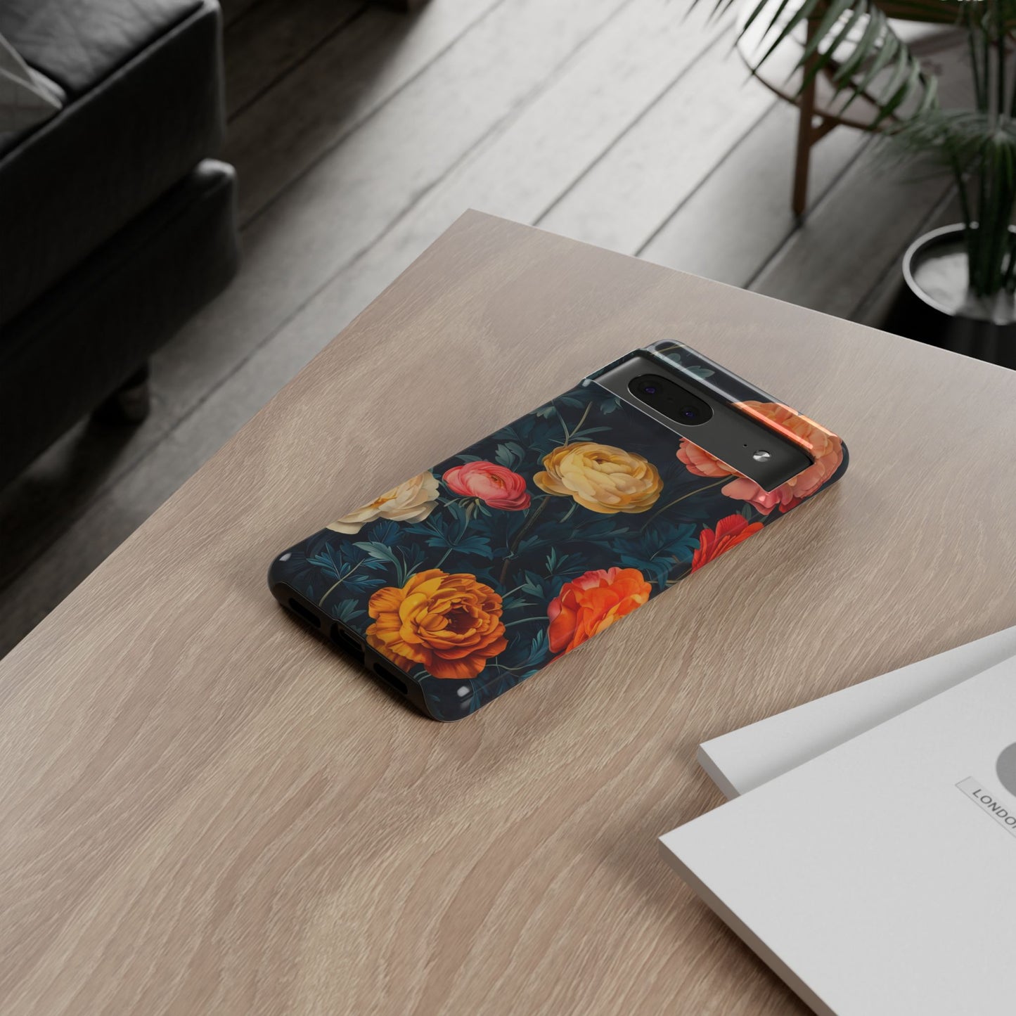 Floral Phone Case - Tough Cases, Stylish Protection, Gift for Flower Lovers, Customizable Cover, Floral Design Mobile Accessory