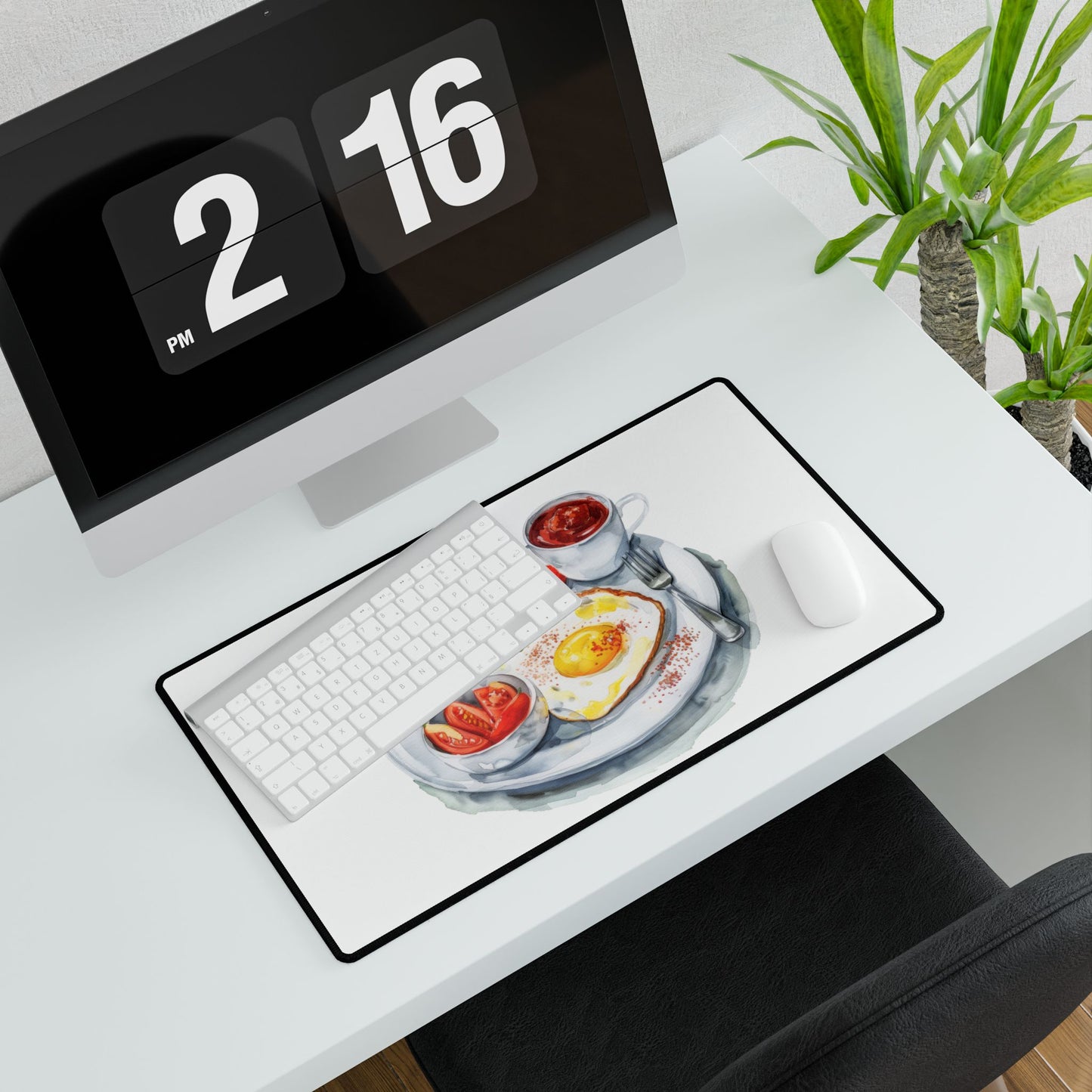 Breakfast Delight Desk Mat - Cute Food Desk Pad, Office Decor, Gift for Food Lovers, Kitchen or Dining Room Accessory, Home Office Essential