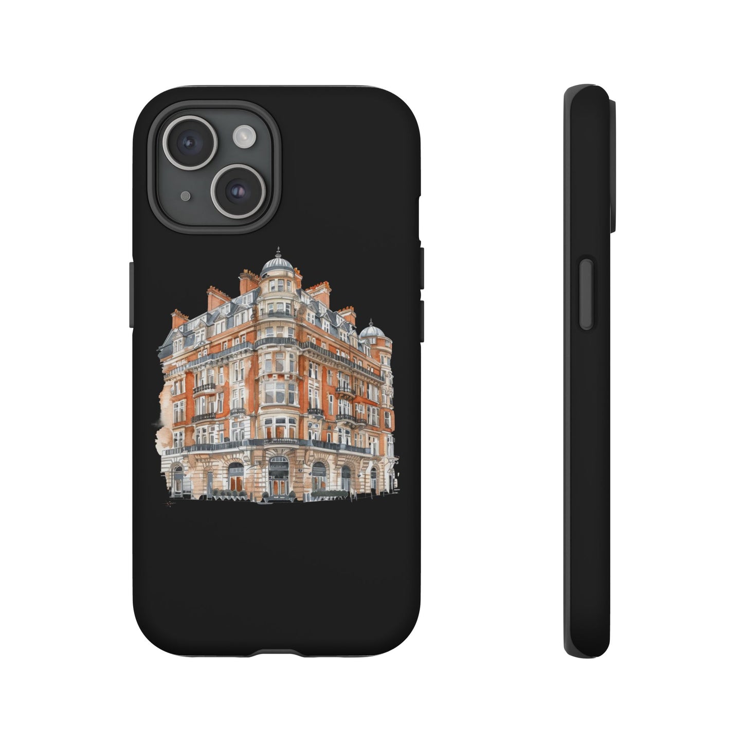 Cityscape Phone Case, Tough Phone Cover, Urban Art Case, Vintage Architecture Design, Gift for Travelers, Stylish Phone Accessory