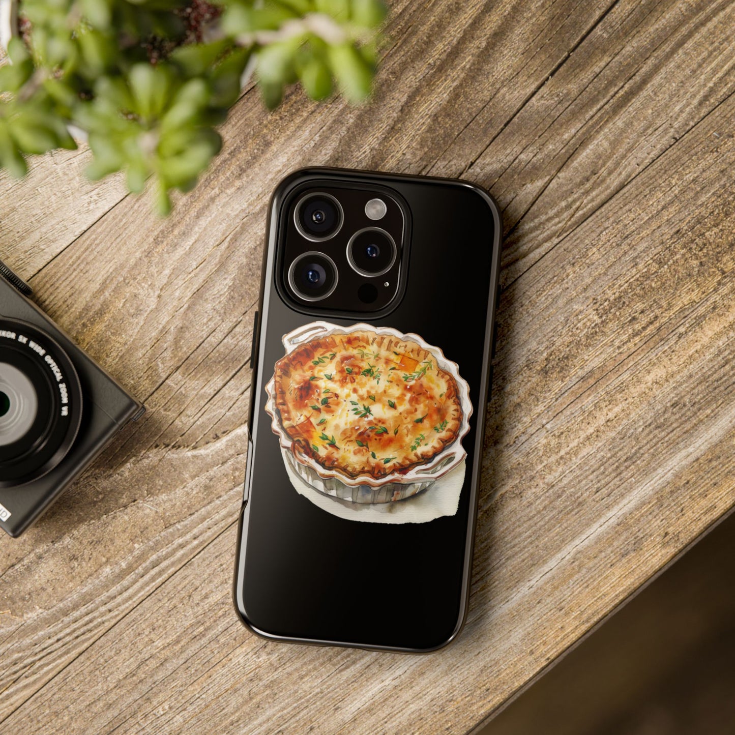 Quiche Phone Case - Funky Kitchen Decor, Foodie Gift, Chef Accessories, Culinary Art, Quirky Phone Cover