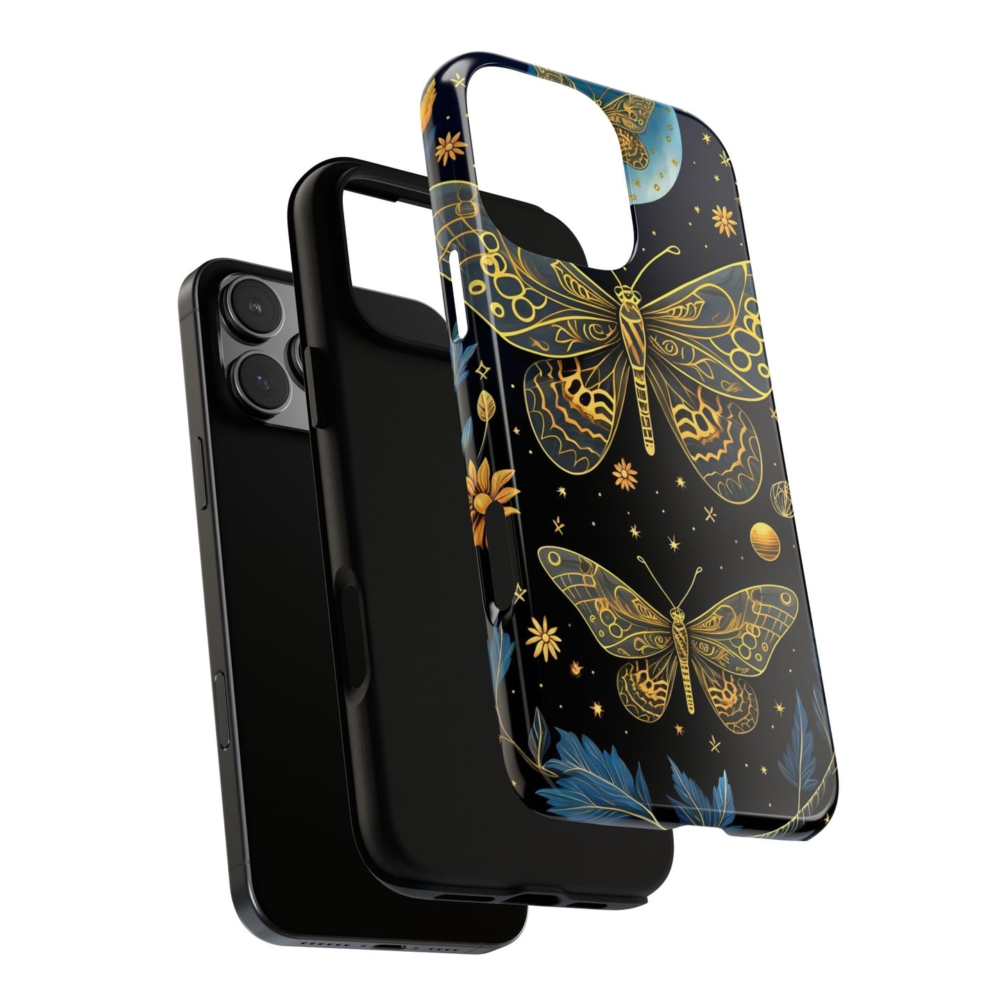 Butterfly Galaxy Phone Case | Tough Cases for Nature Lovers, Unique Phone Covers, Gift for Her, Boho Style, Floral Design