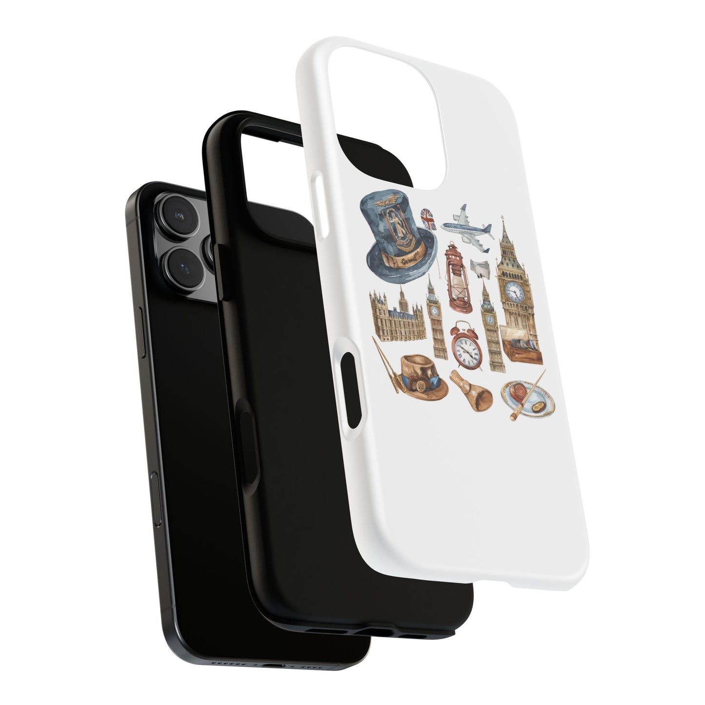 London-Themed Phone Case, Durable iPhone Cover, Gift for Travelers, Unique Cell Phone Accessories, Stylish Gadget Protection