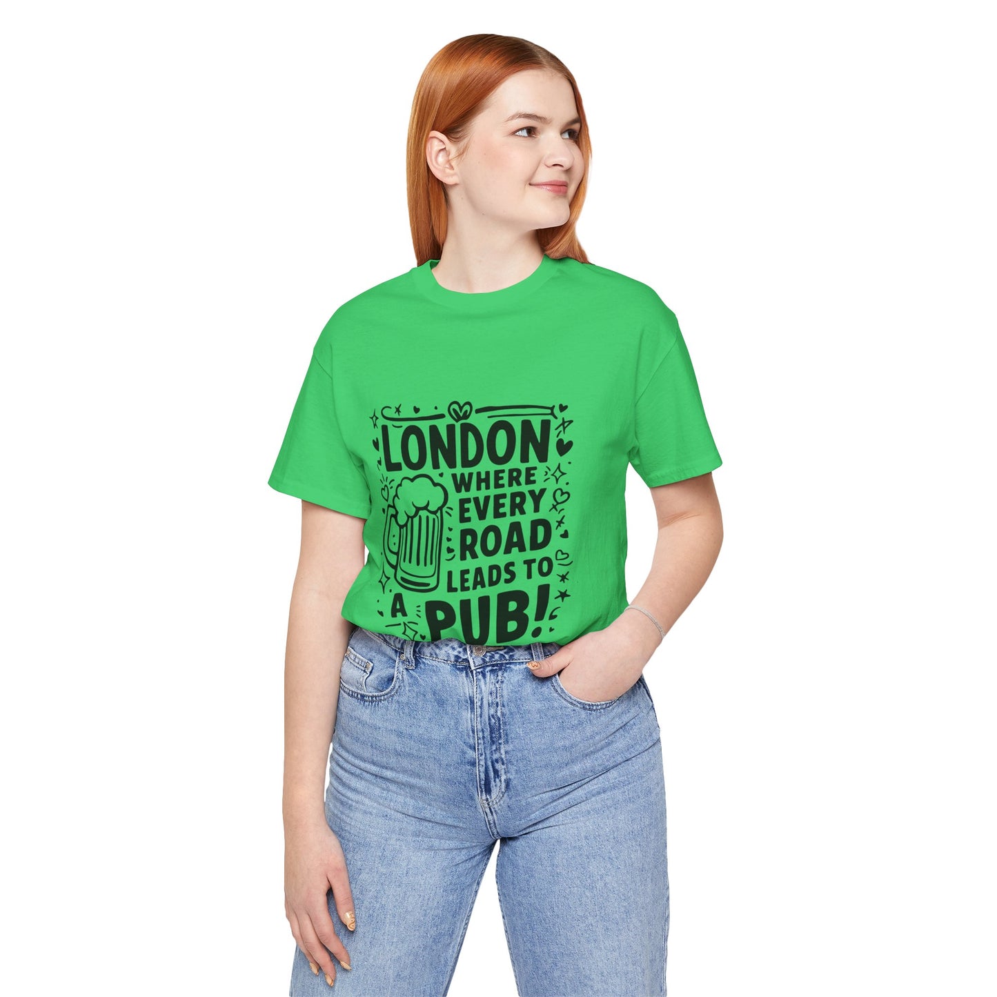 Unisex Jersey Short Sleeve Tee - London's Pub Leading Road