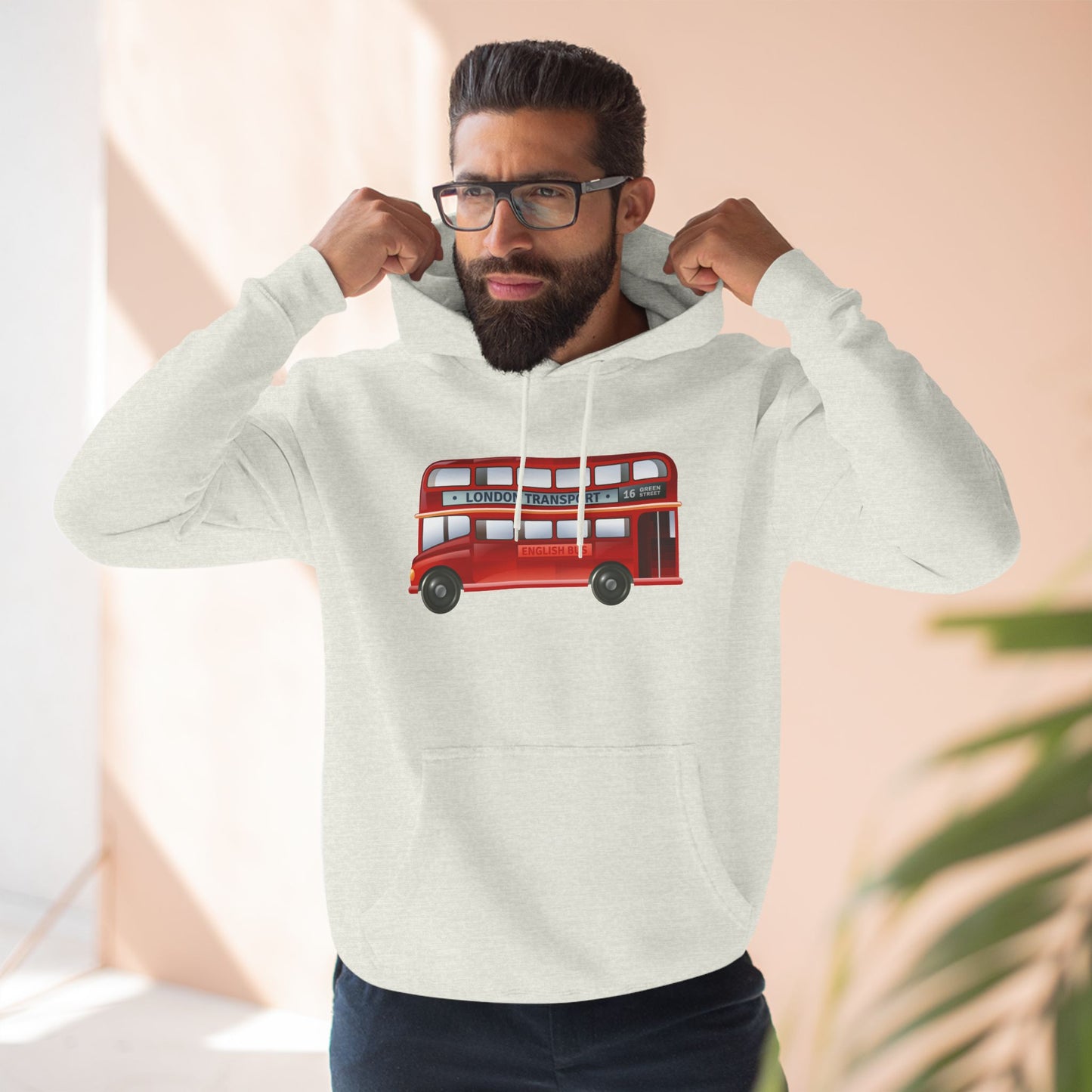 Vintage Car Trendy Three-Panel Fleece Hoodie