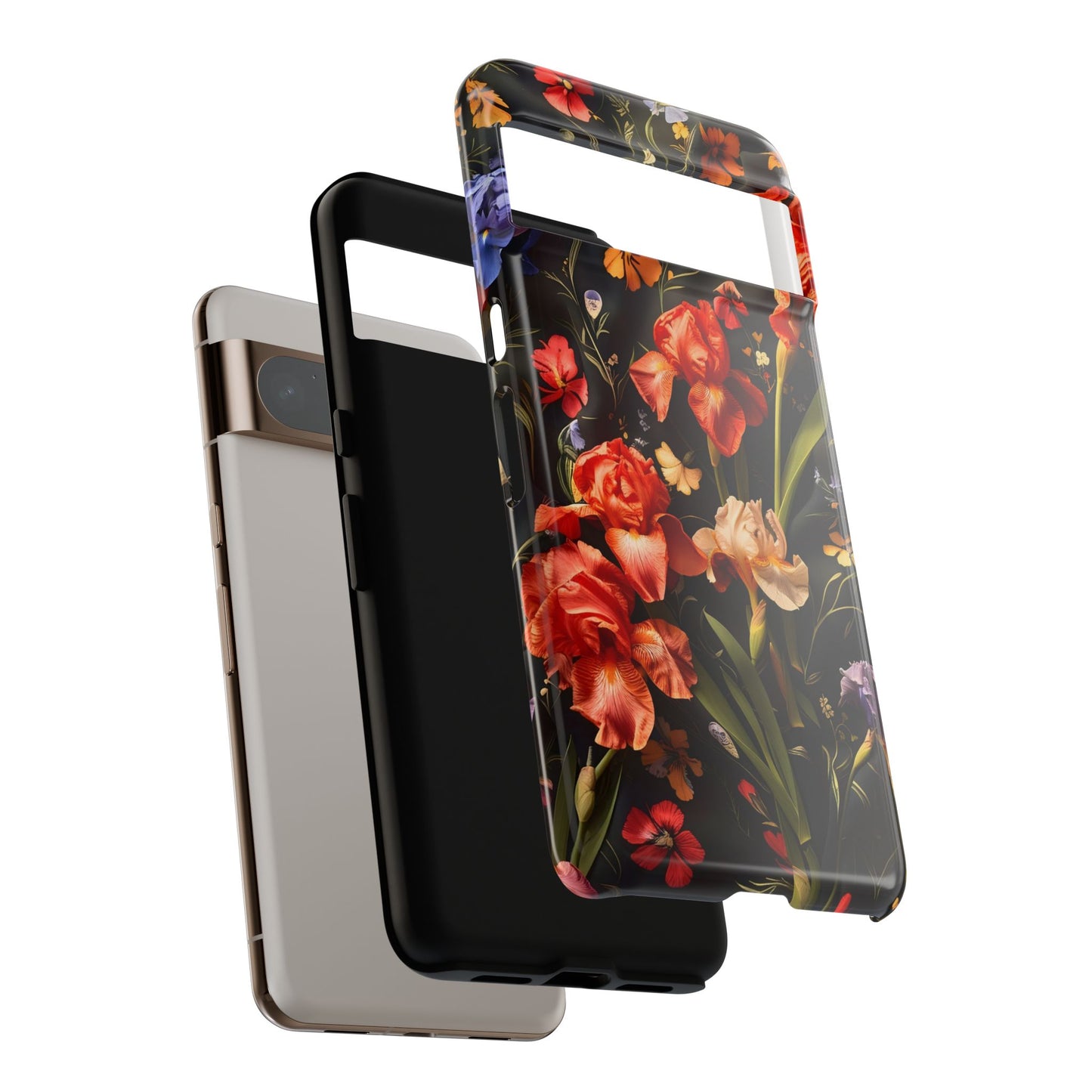 Floral Tough Case for Phone, Durable Protective Phone Cover, Gift for Flower Lovers, Phone Accessories, Spring Vibes