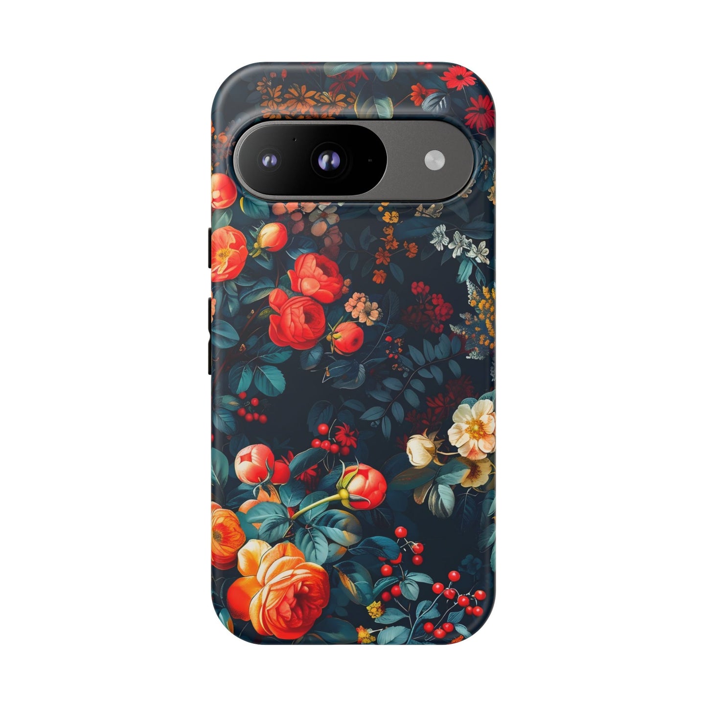 Floral Phone Case - Tough Cases, iPhone Protection, Elegant Floral Design, Gift for Her, Stylish Tech Accessory