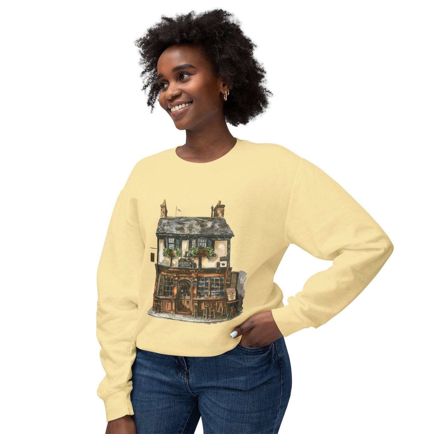 Unisex Lightweight Crewneck Sweatshirt - Quintessentially British - The Classic English House